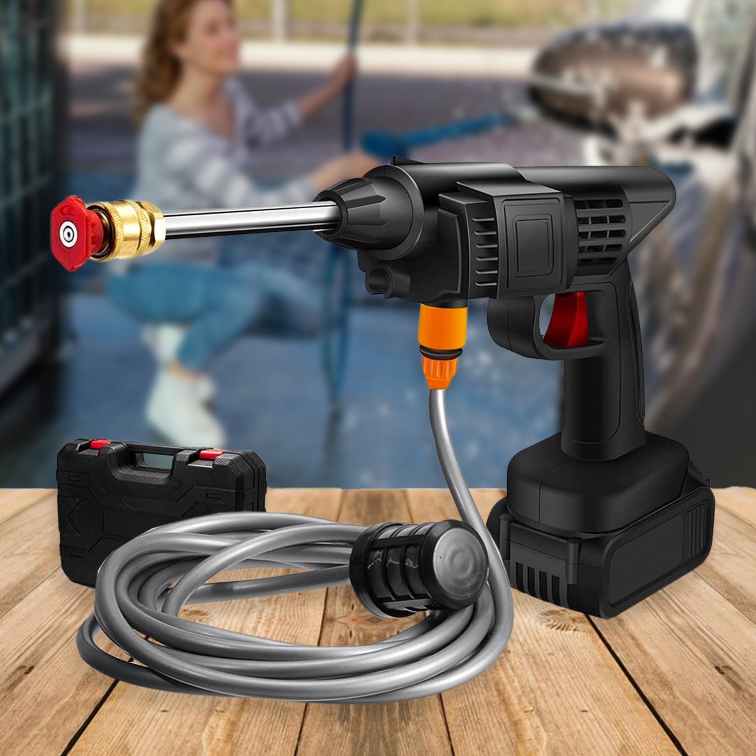 48v Car Washing Kit Portable Pressure Washer Gun  Handheld