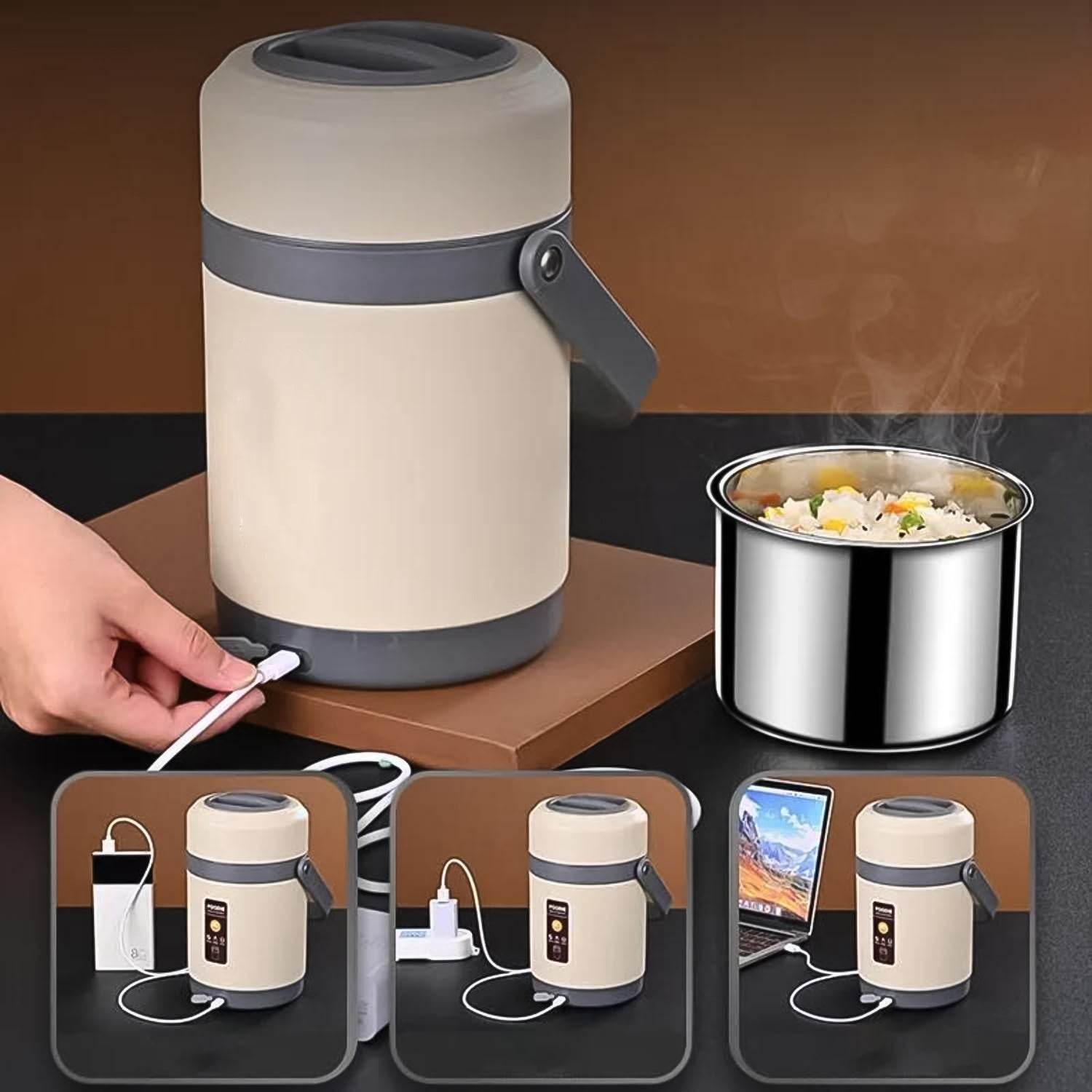 Usb Electric Heated Lunch Boxes (2 Ltr.) - 9XShoppy