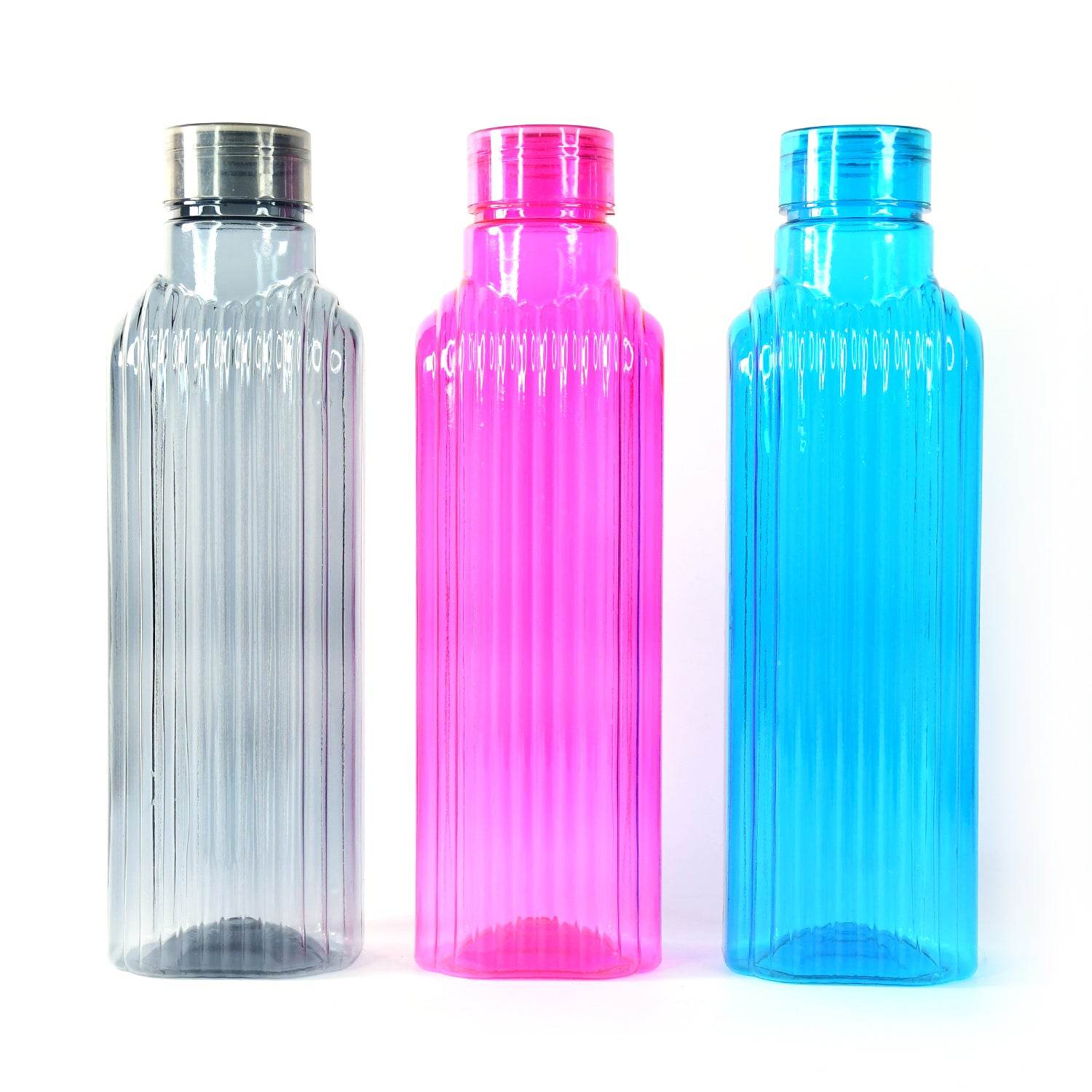 Transparent Fridge Water Bottles (3 Pc) - 9XShoppy