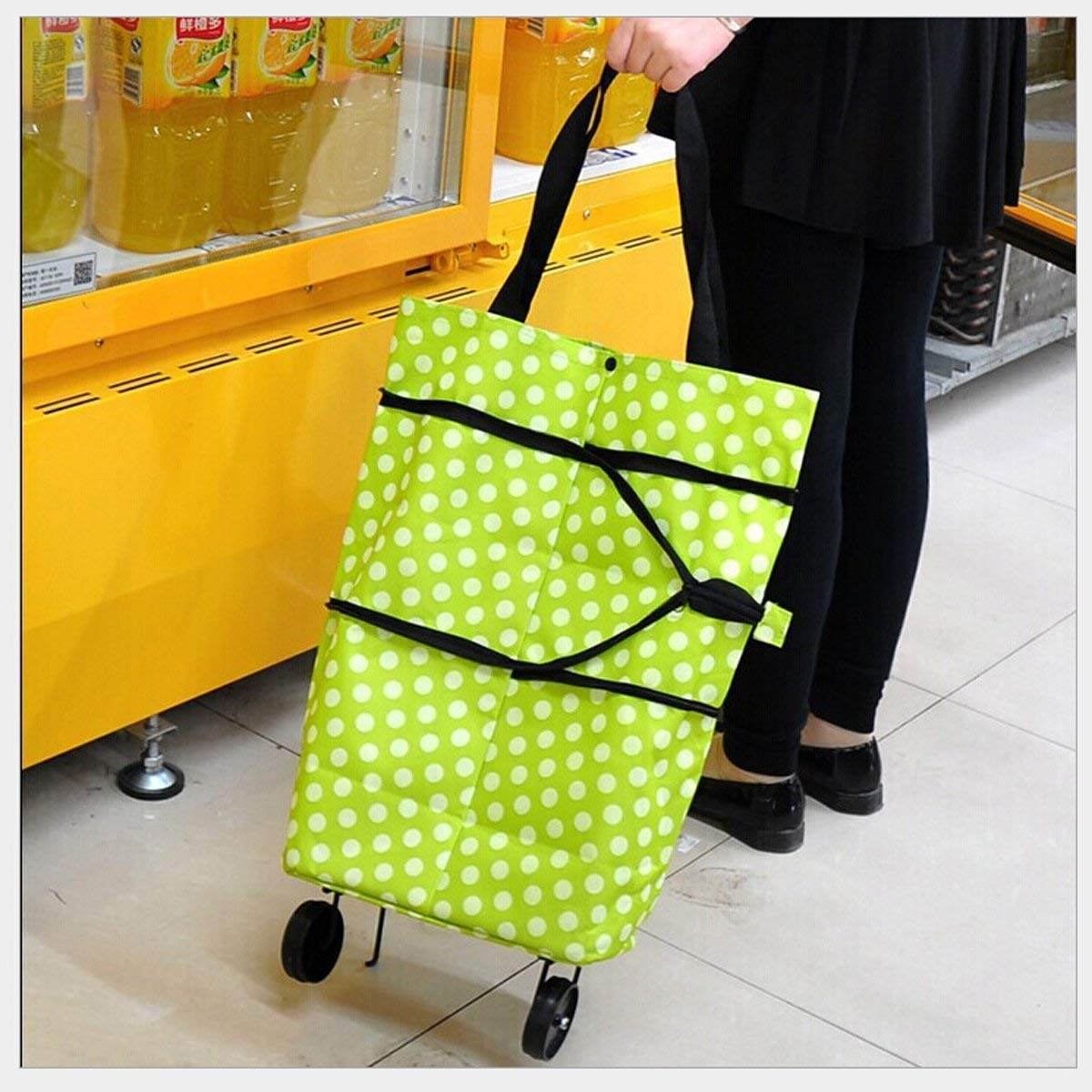 Folding Cart Bags Trolley Shopping Bag For Travel Luggage - 9XShoppy