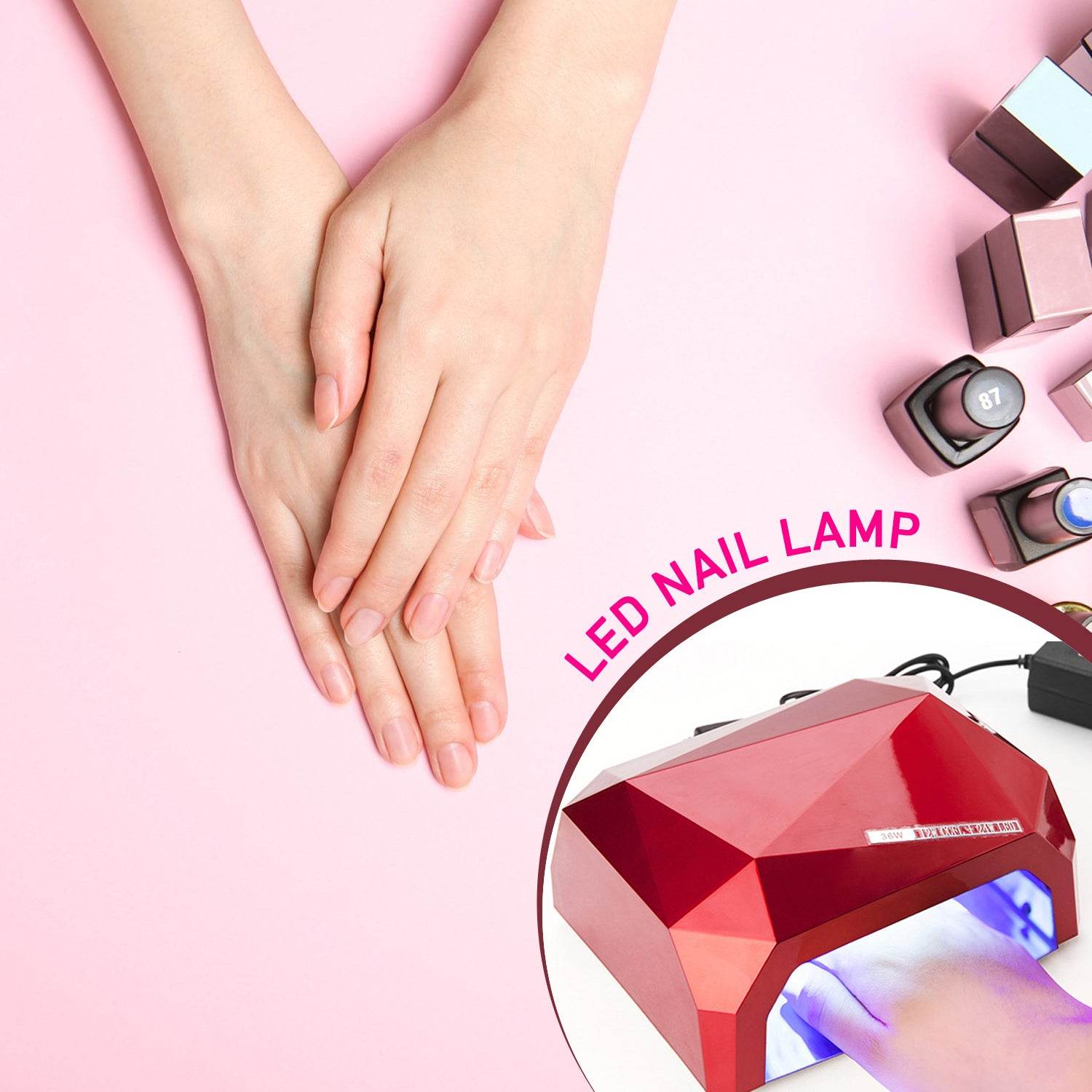 36W LED Nail Dryer – UV Gel Curing Lamp for Hands & Feet (1 Pc) - 9XShoppy