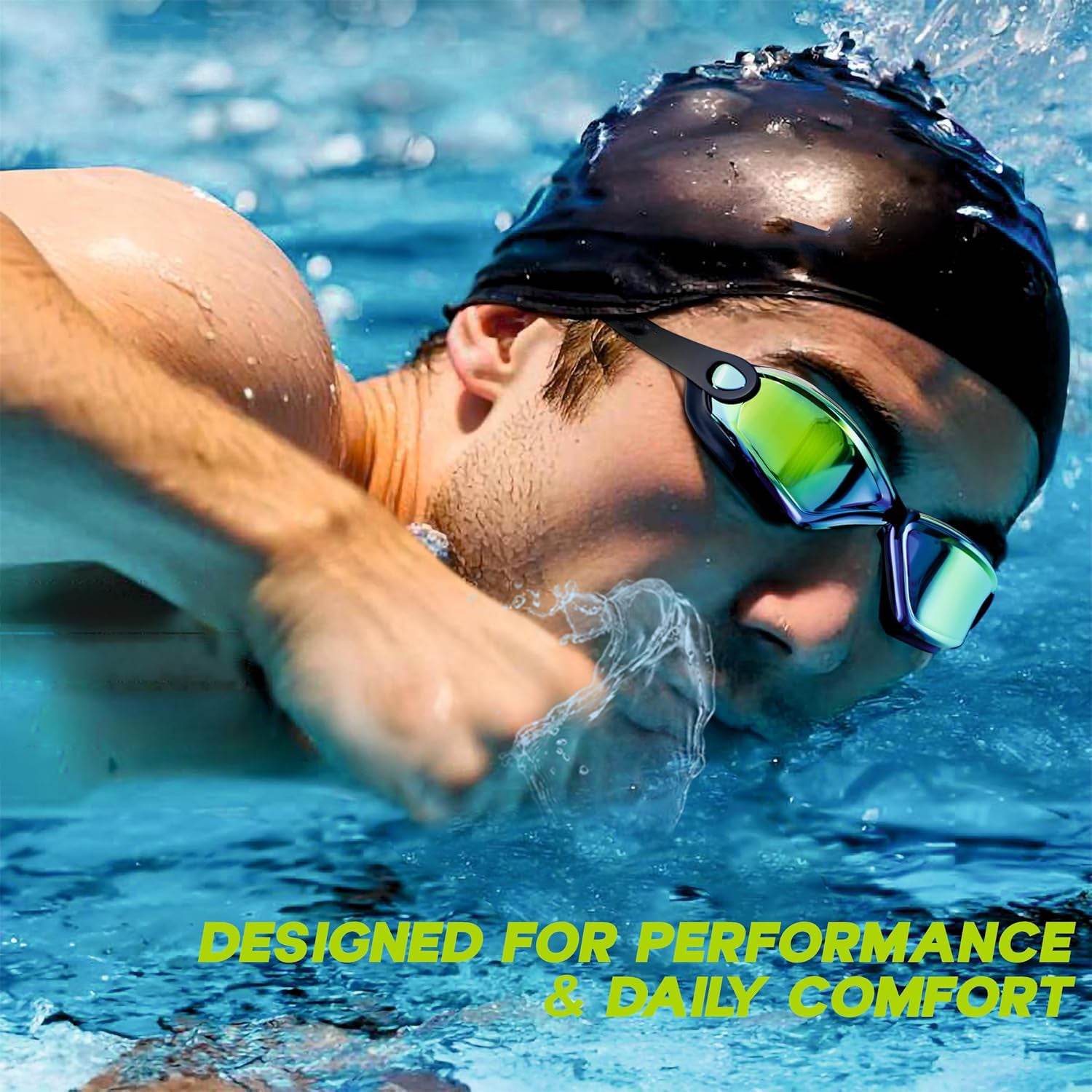 Anti-fog UV Protection Swimming Goggles - 9XShoppy