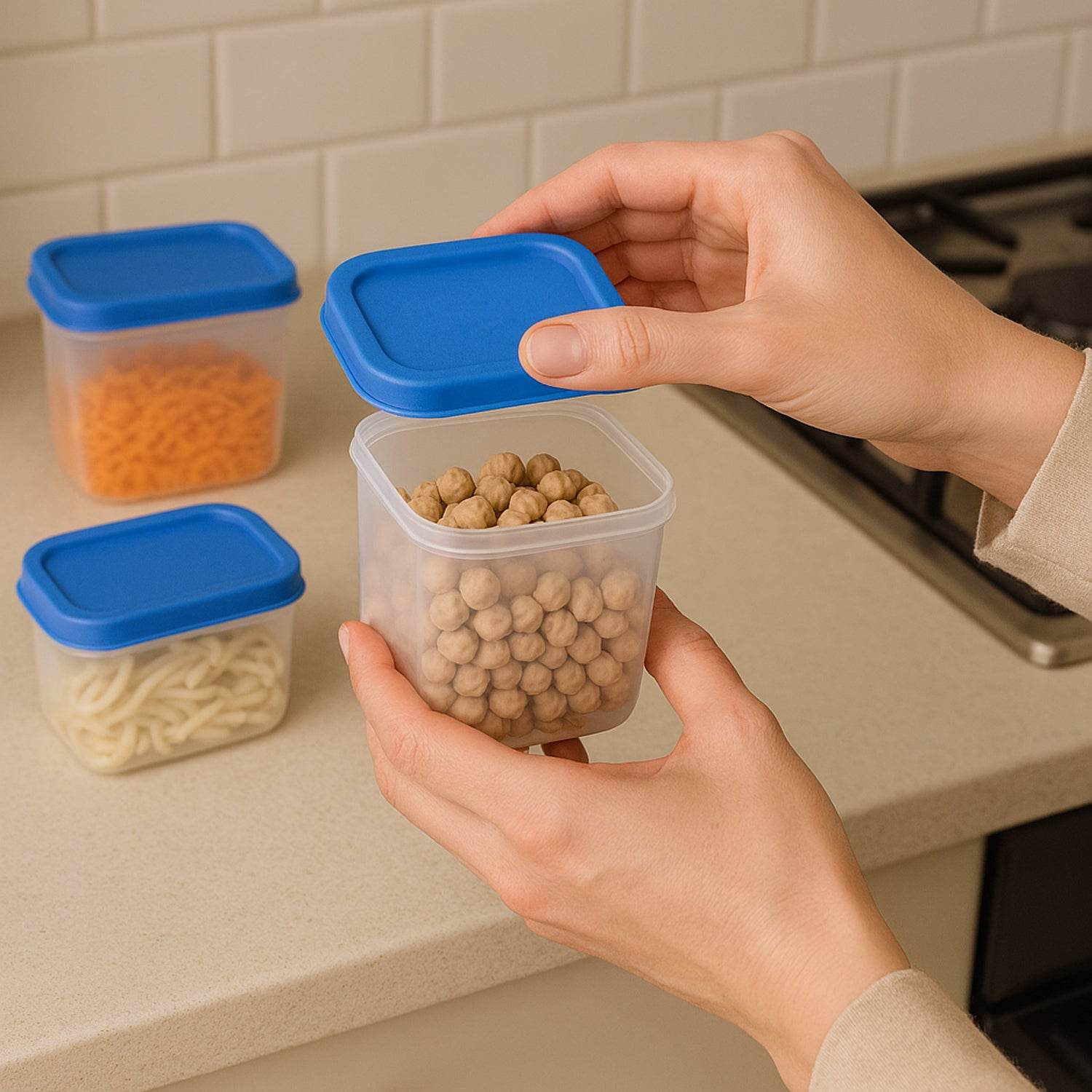 Apex Glory Plastic Storage Container Box Set (4 Pc) - 9XShoppy