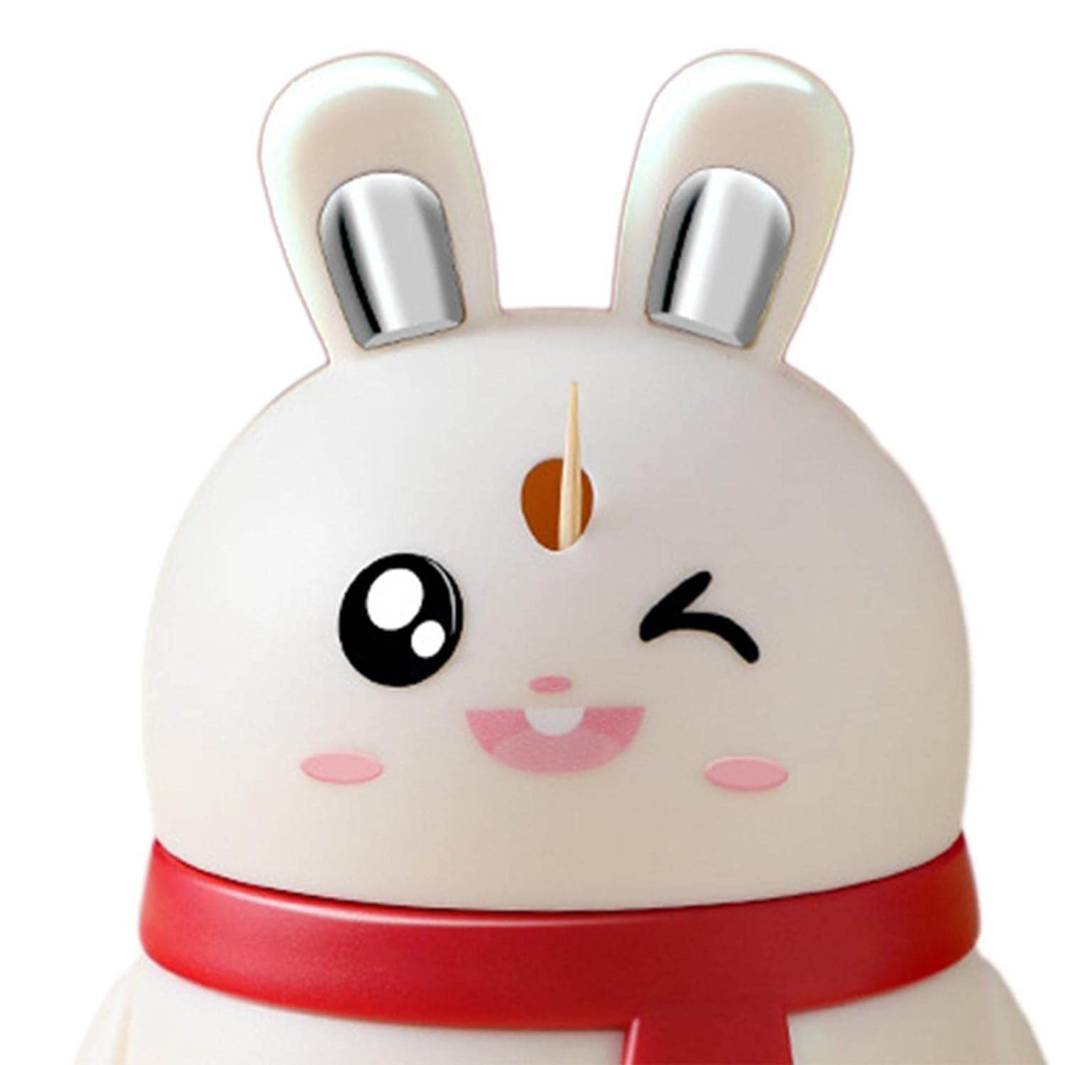 8842 Rabbit Shape Toothpick Dispenser Pressing Small Size Accessory Durable Red Home Garden Kitchen Dining Bar Kitchen Storage Organization Racks Holders Dining Room Table Decoration (1 Pc ) - 9XShoppy