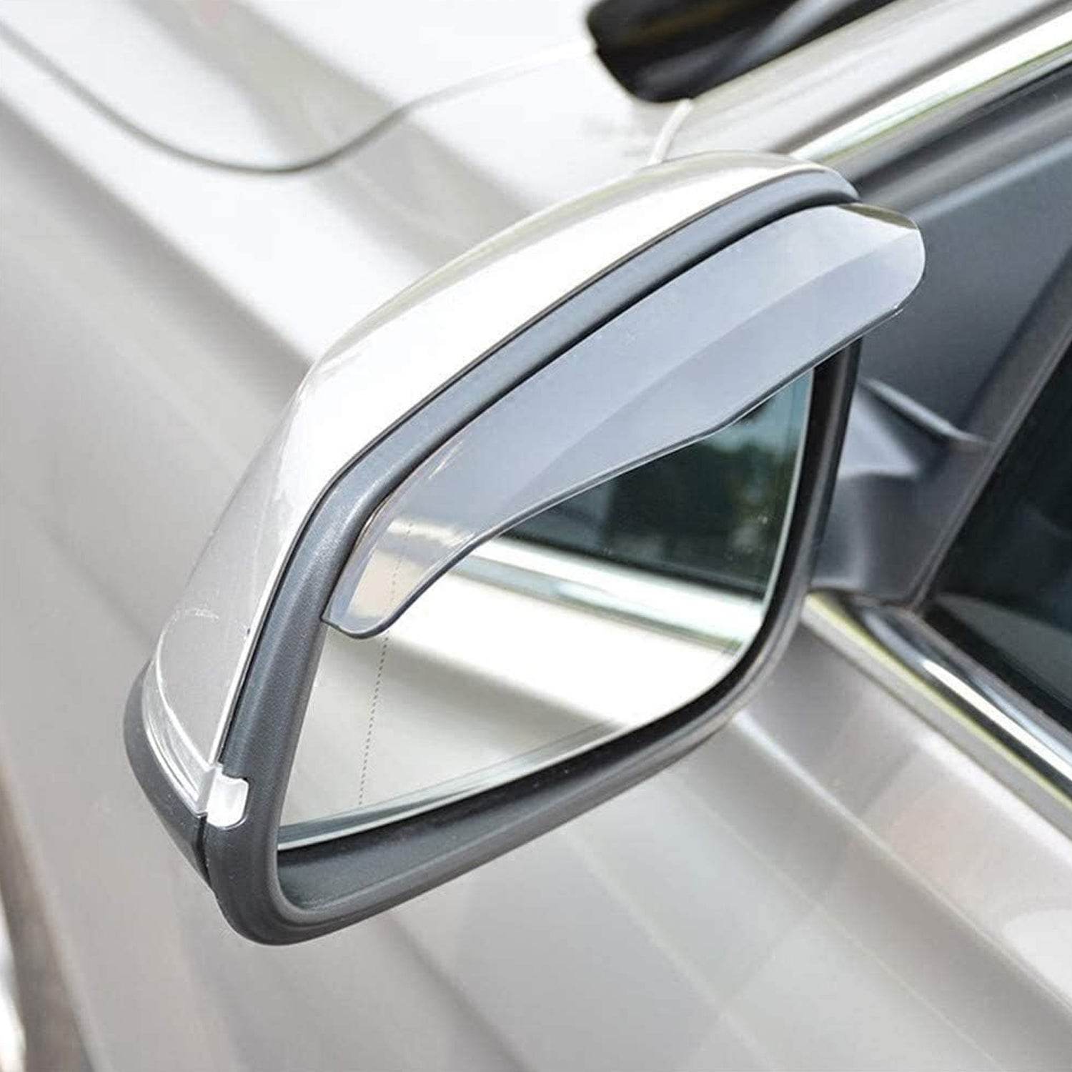 7562 1 Pair Mirror Rain Protector Car Rearview Mirror Rain Blades Car Back Mirror Eyebrow Rain Cover Car Rearview Mirror Eyebrow Covers Flexible Protection Rainproof Decoration Accessories (2 Pcs Set) - 9XShoppy