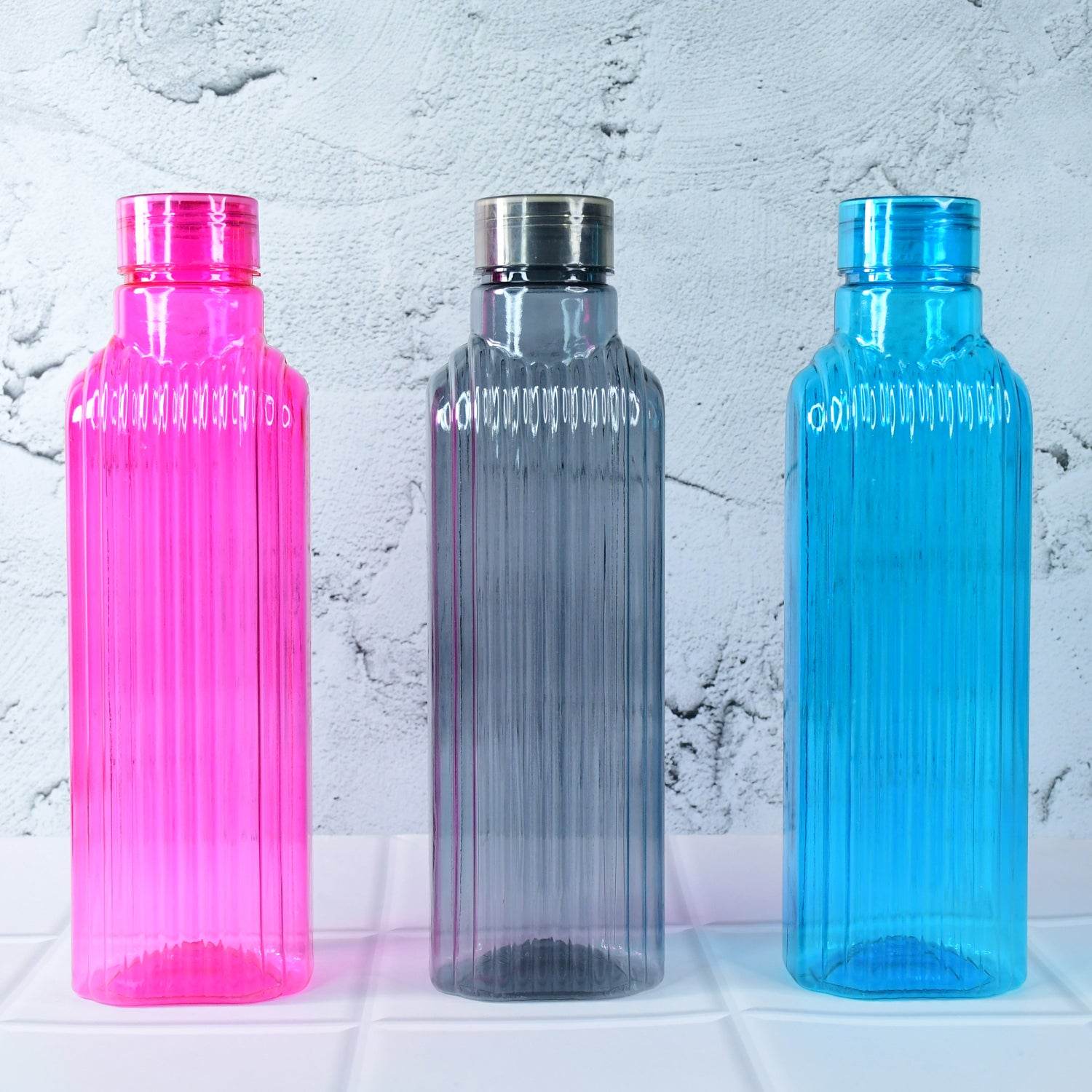Transparent Fridge Water Bottles (3 Pc) - 9XShoppy