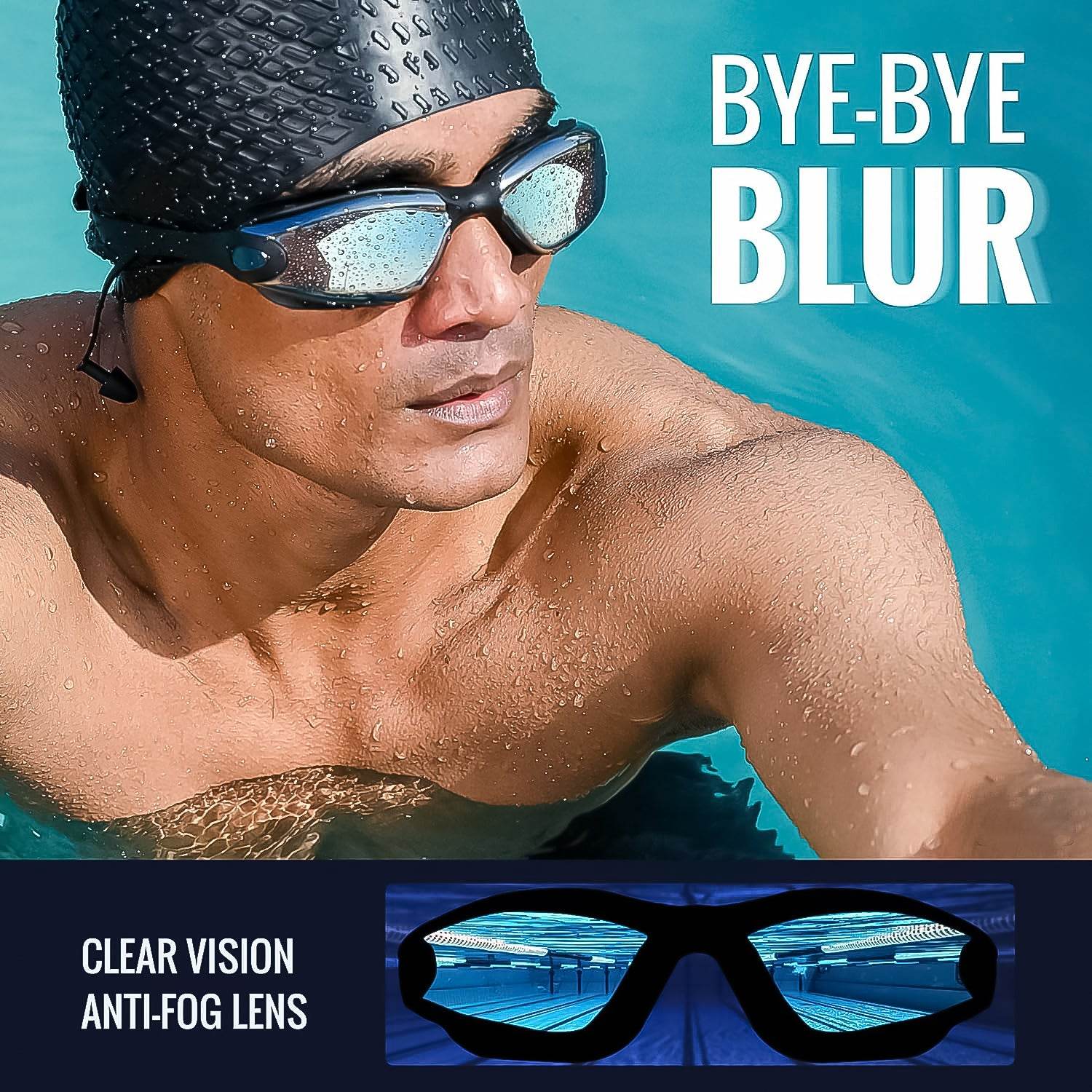 Anti-fog UV Protection Swimming Goggles - 9XShoppy