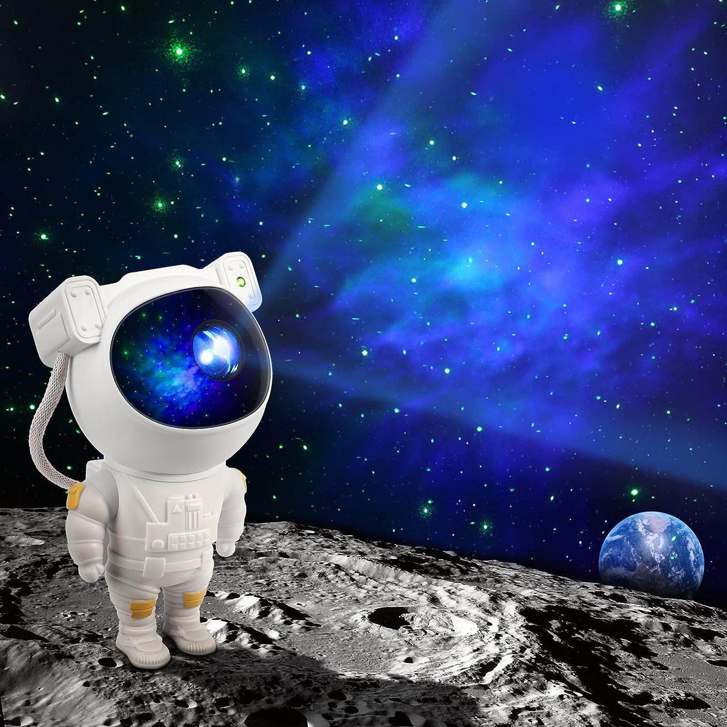 Robot Sky Space Stars Light Astronaut Galaxy Projector Night Lamp - 9XShoppy