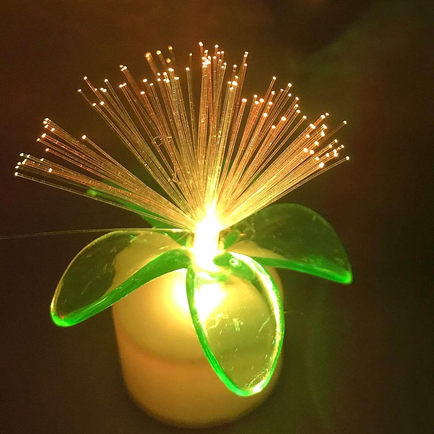 6237 Fiber Optic Light Mini Color Change Led Table Centerpieces Light Up Candle - Pack Of 12 - 9XShoppy