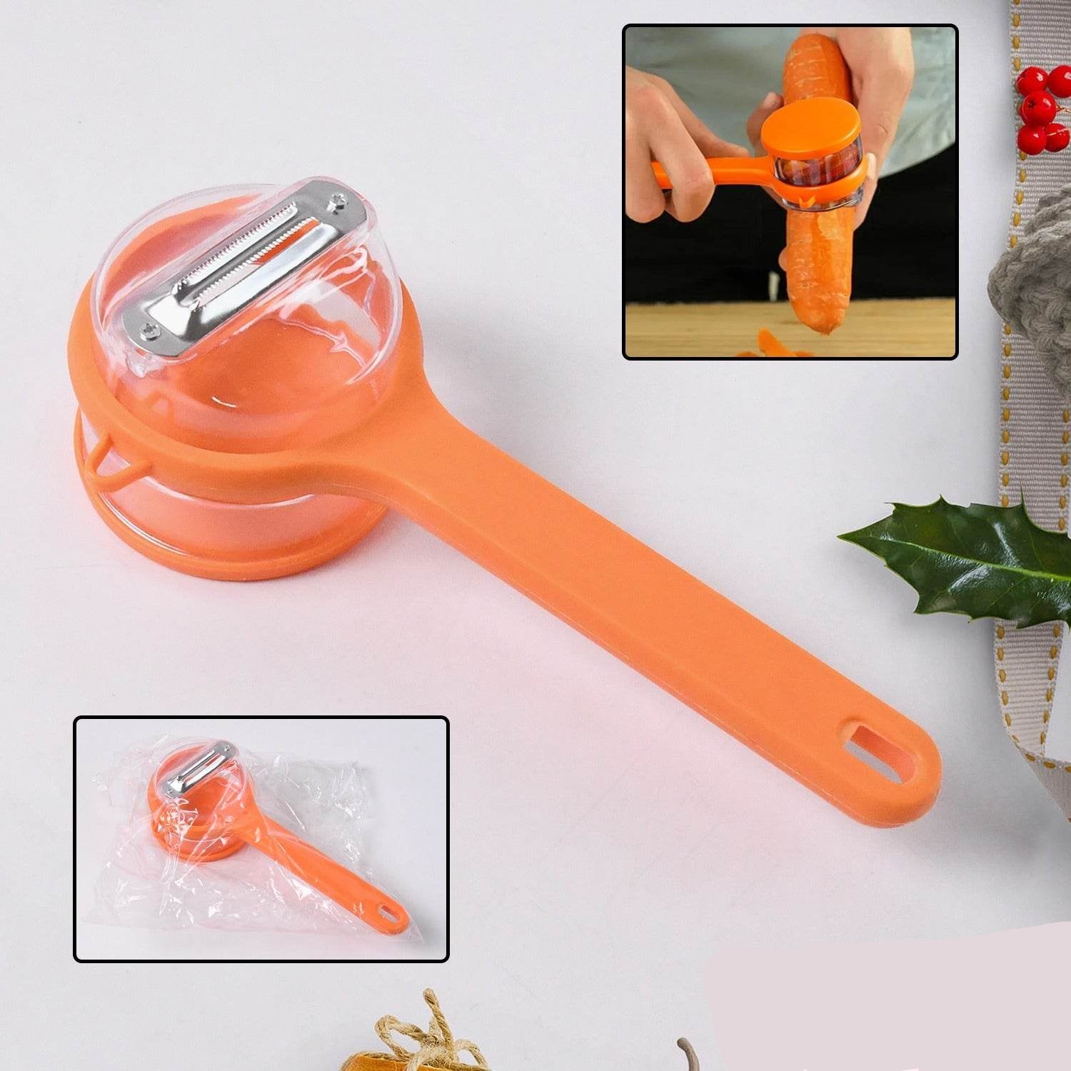 Stainless Steel Peeler With Container (1 Pc) - 9XShoppy