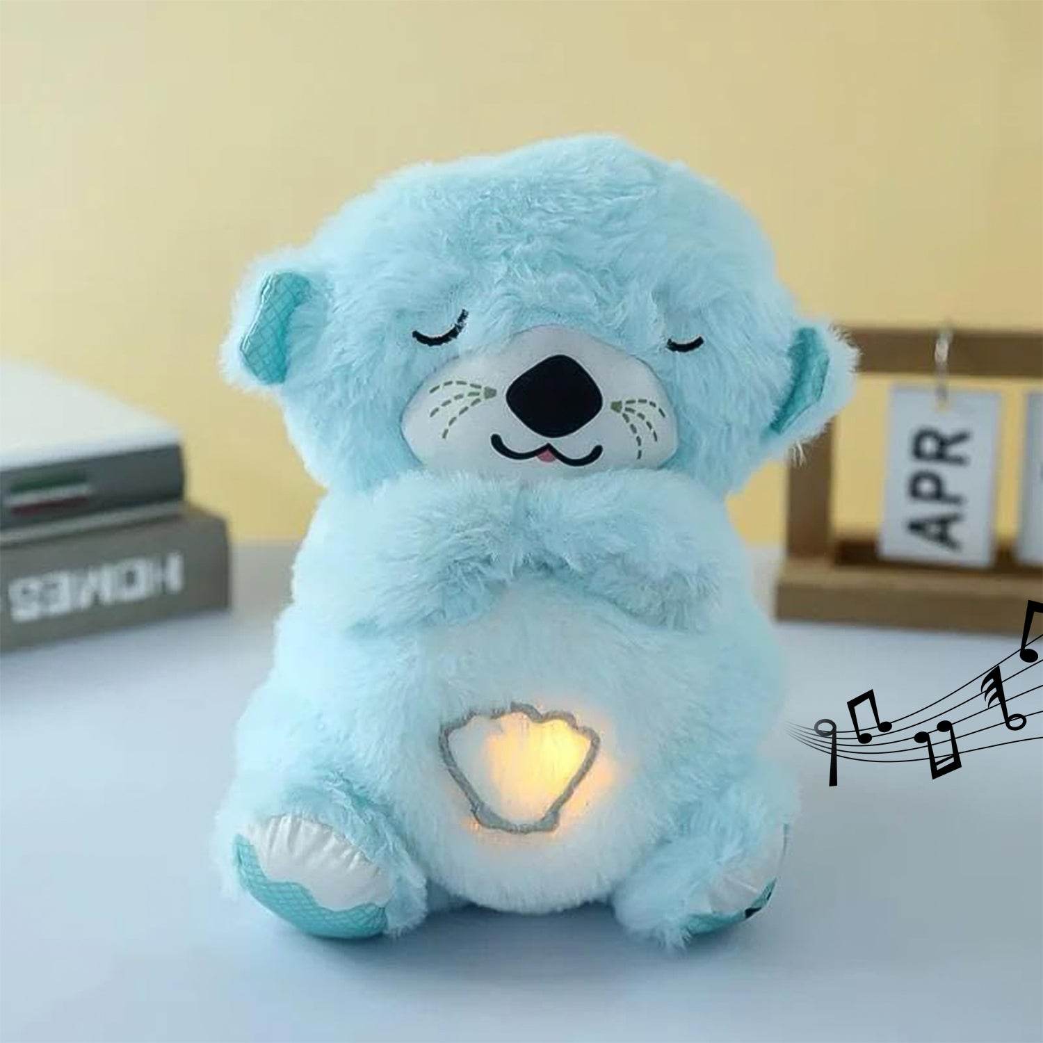 Soft Plush Musical Teddy Bear Toy With Led Light (1 Pc) - 9XShoppy
