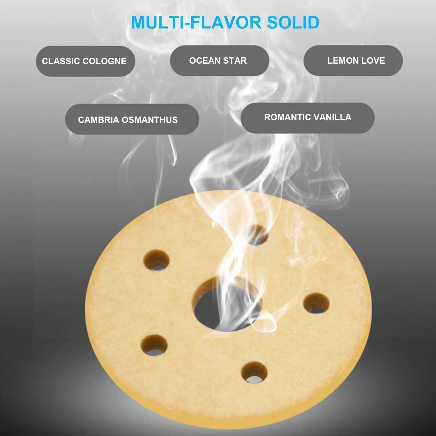 6319 Solar Power Car Aroma Diffuser 360double Ring Rotating Design Car Fragrance Diffuser Car Perfume Air Freshener For Dashboard Home Office - 9XShoppy