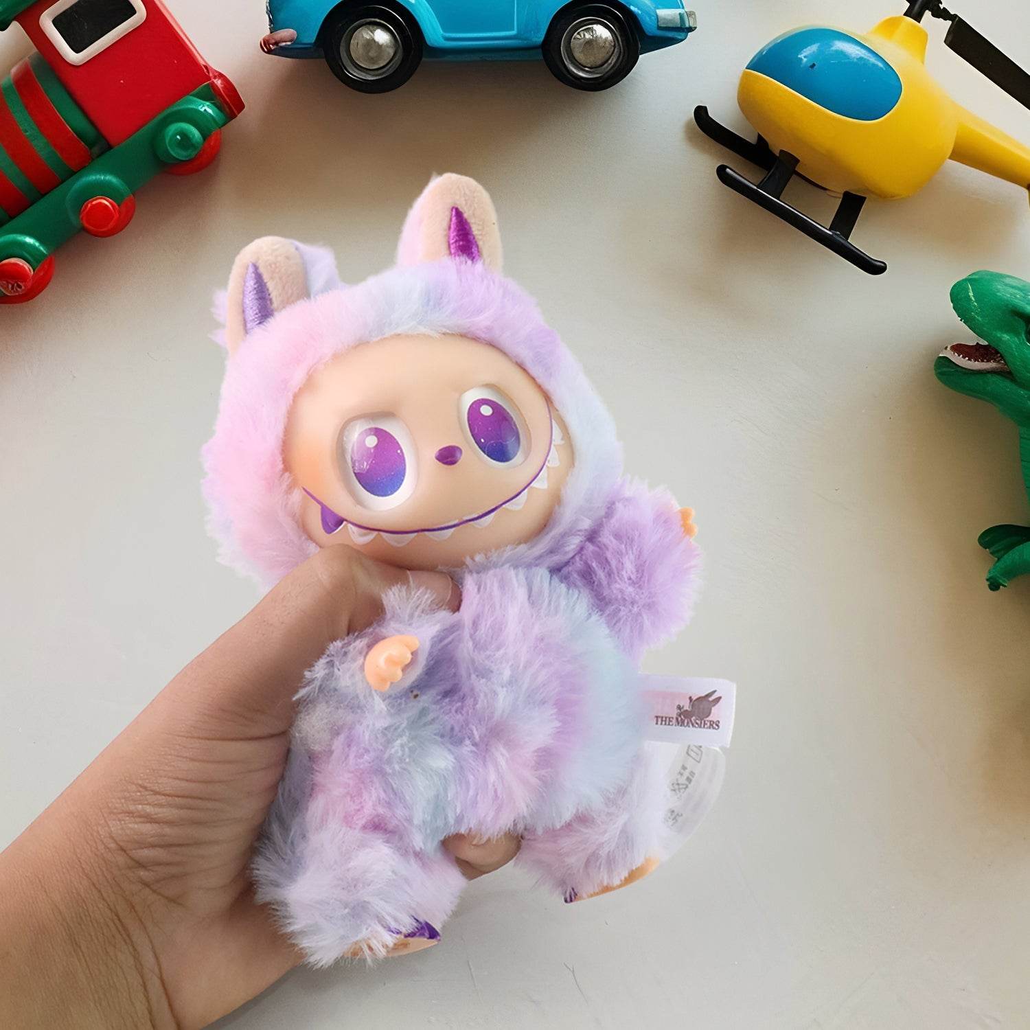 Light Purple Plush Toy Cartoon Keychain With Hook Colorful Light Purple (1 Pc) - 9XShoppy