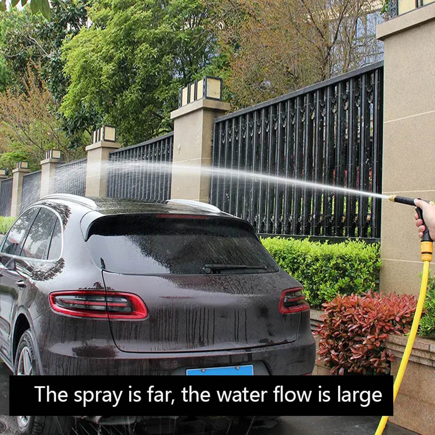 9148 Plastic Body Metal Trigger Brass Nozzle Water Spray Gun For Water Pipe Non-slip Comfortable Grip Multiple Spray Modes Ideal Pipe Nozzle For Car Wash Gardening Other Uses - 9XShoppy