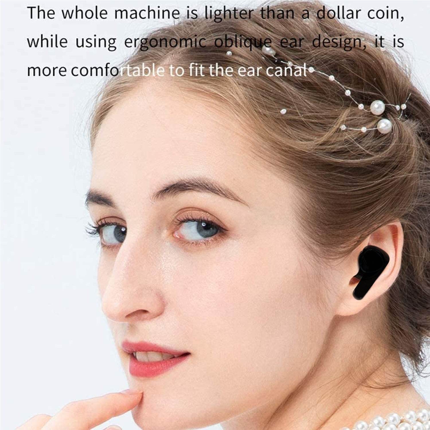 6705 Earphones With Touch Control Black Bluetooth M12 Max Wireless Technology Stereo Sound Made With High-end Material - 9XShoppy