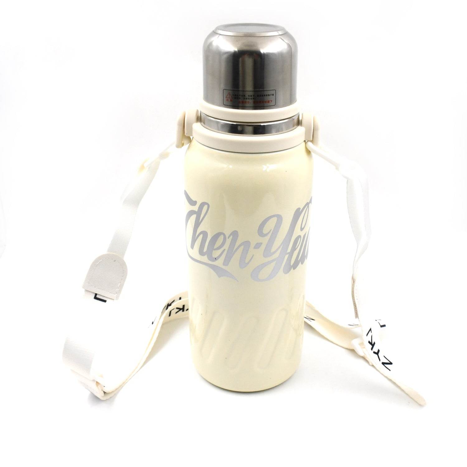 Stainless Steel Vacuum Insulated Water Bottle Leak Proof Flask For Tea Coffee Reusable Water Bottle With Hanging Strap Bottle For Hot Cold Drinks Wide Mouth Water Flask (900 1200 Ml) - 9XShoppy
