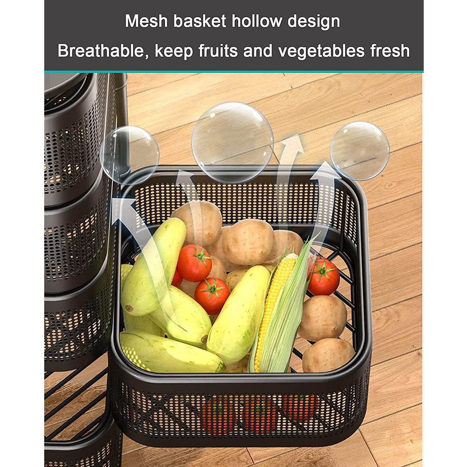 Metal High Qaulity Kitchen Trolley Kitchen Organizer - 9XShoppy