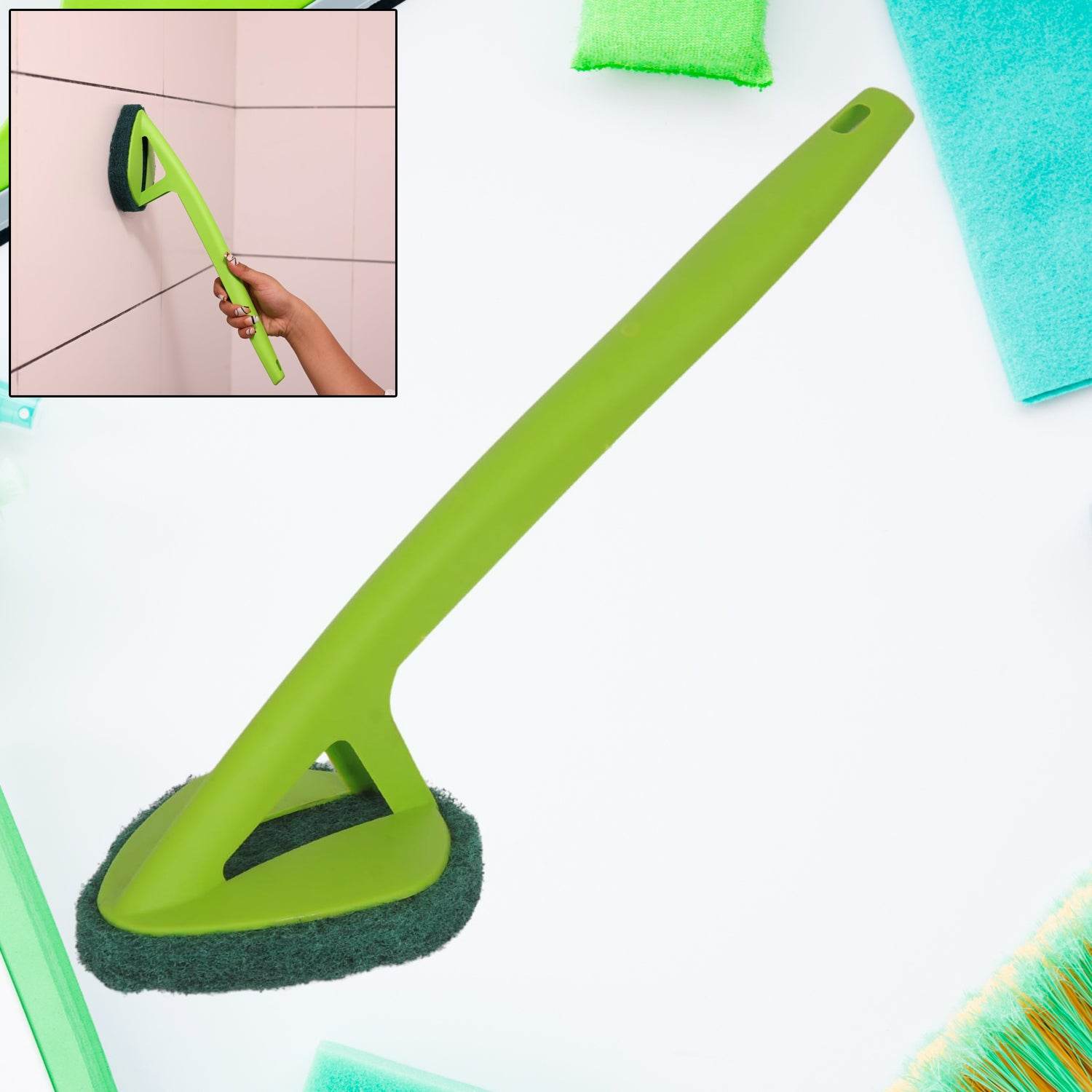 Scrubber Hockey With Long Handle (1 Pc) - 9XShoppy