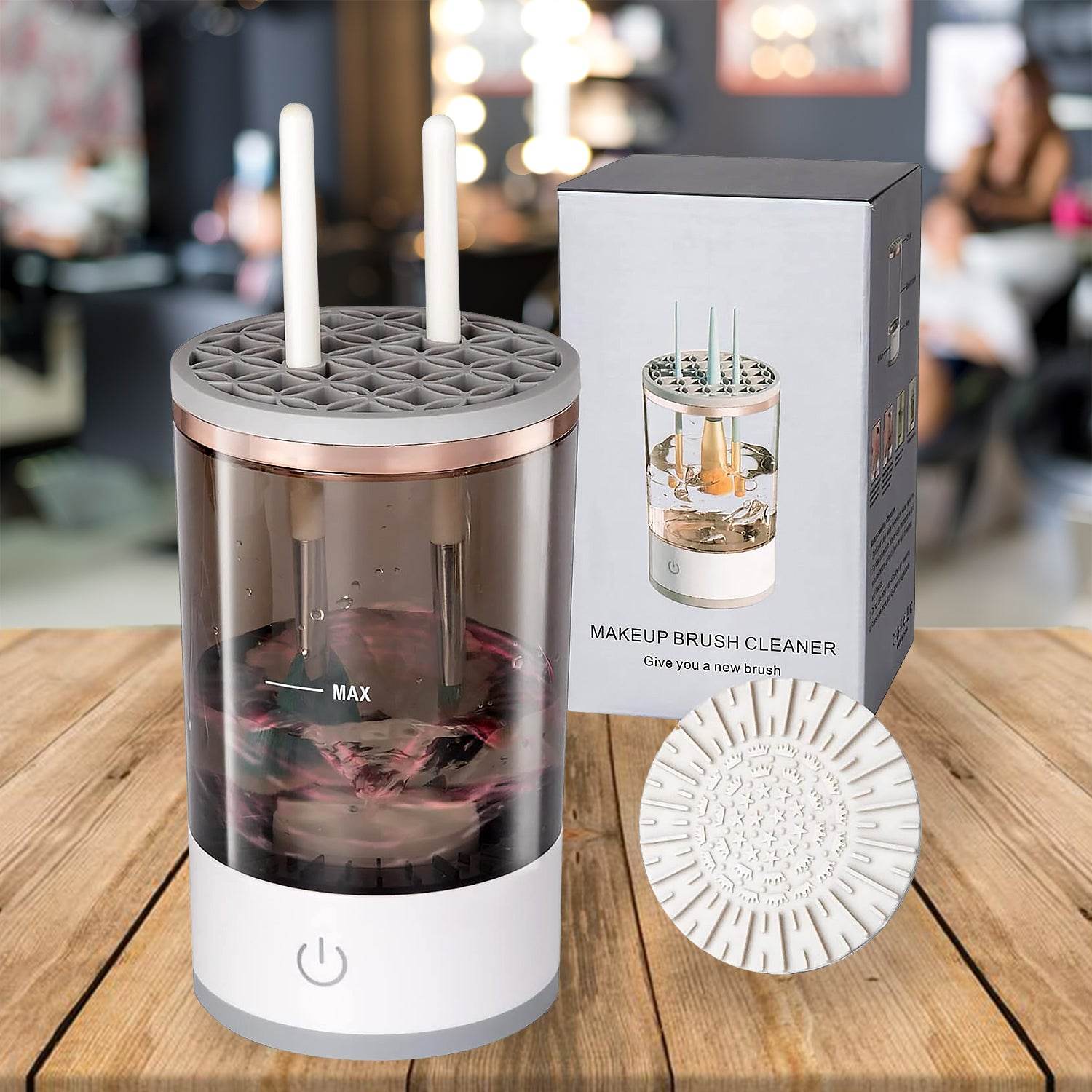 Automatic Makeup Brush Cleaner Fast Electric Brush Cleaner Hand Free Machine - 9XShoppy