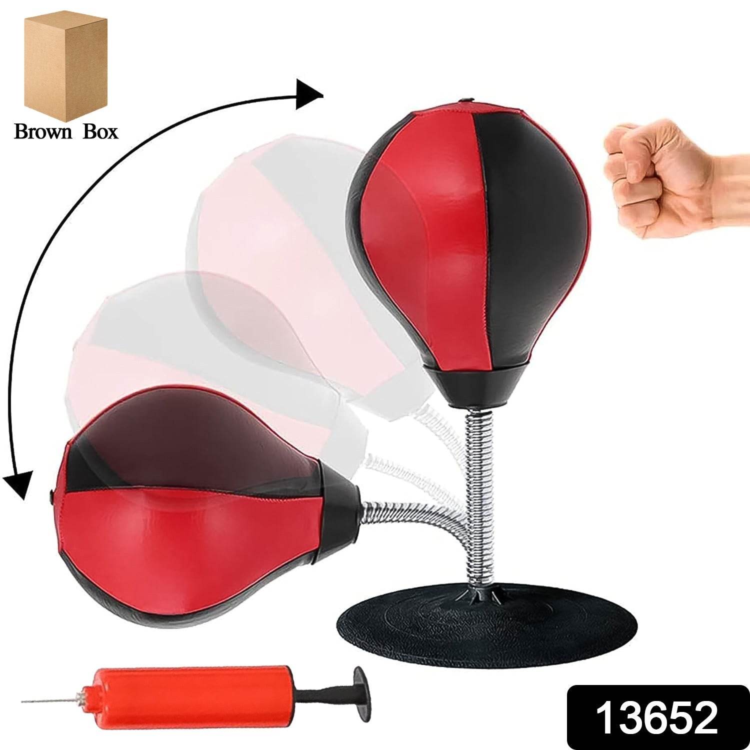 Inflatable Punching Bag With Air Pump (2 Pc Set) - 9XShoppy