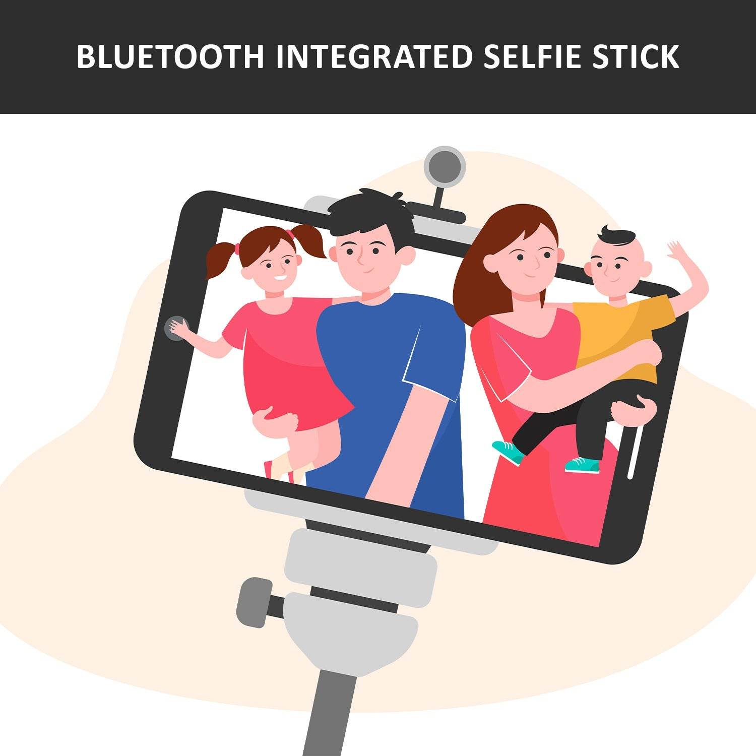 6401 Bluetooth Selfie Stick Portable Phone Tripod Stand For Mobile - 9XShoppy