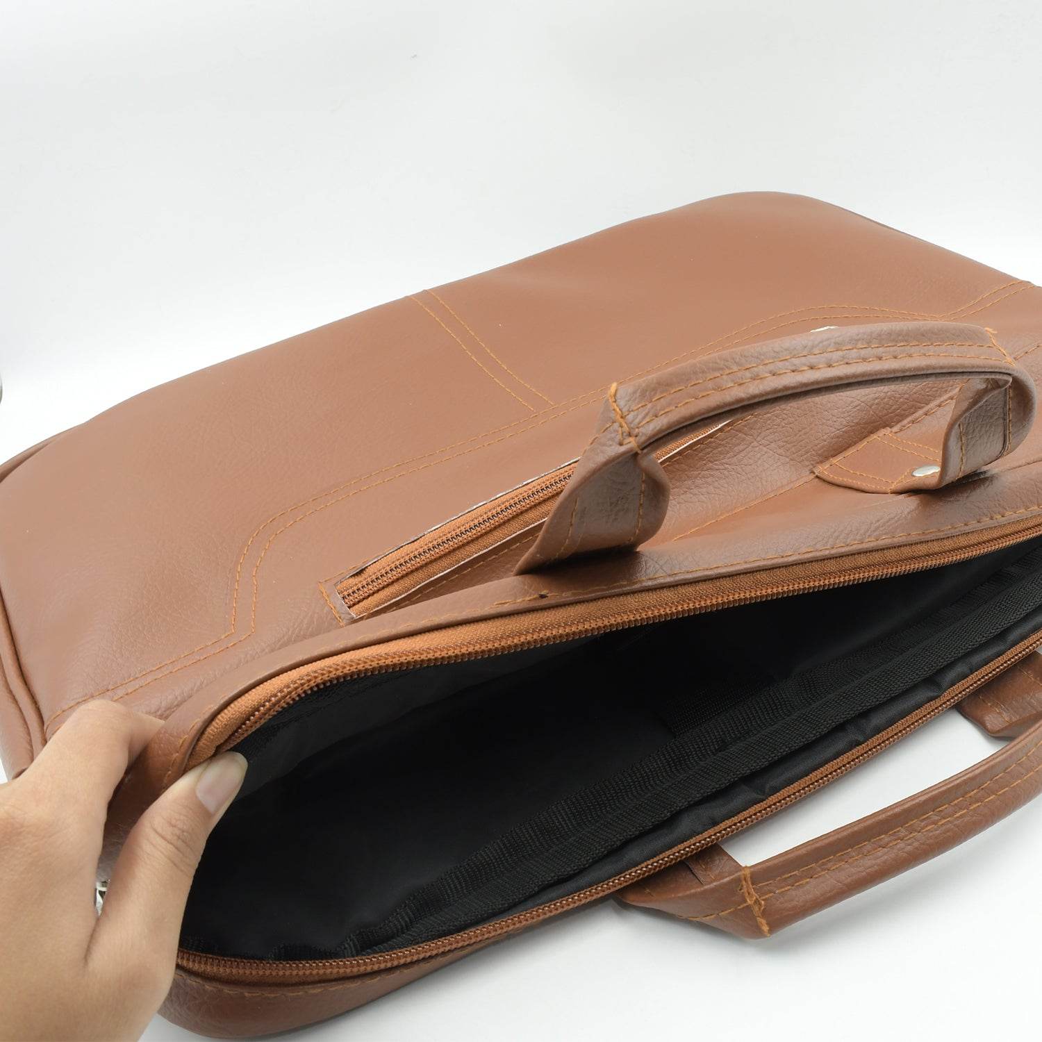 Office Laptop Bag Faux Leather Executive Formal - 9XShoppy