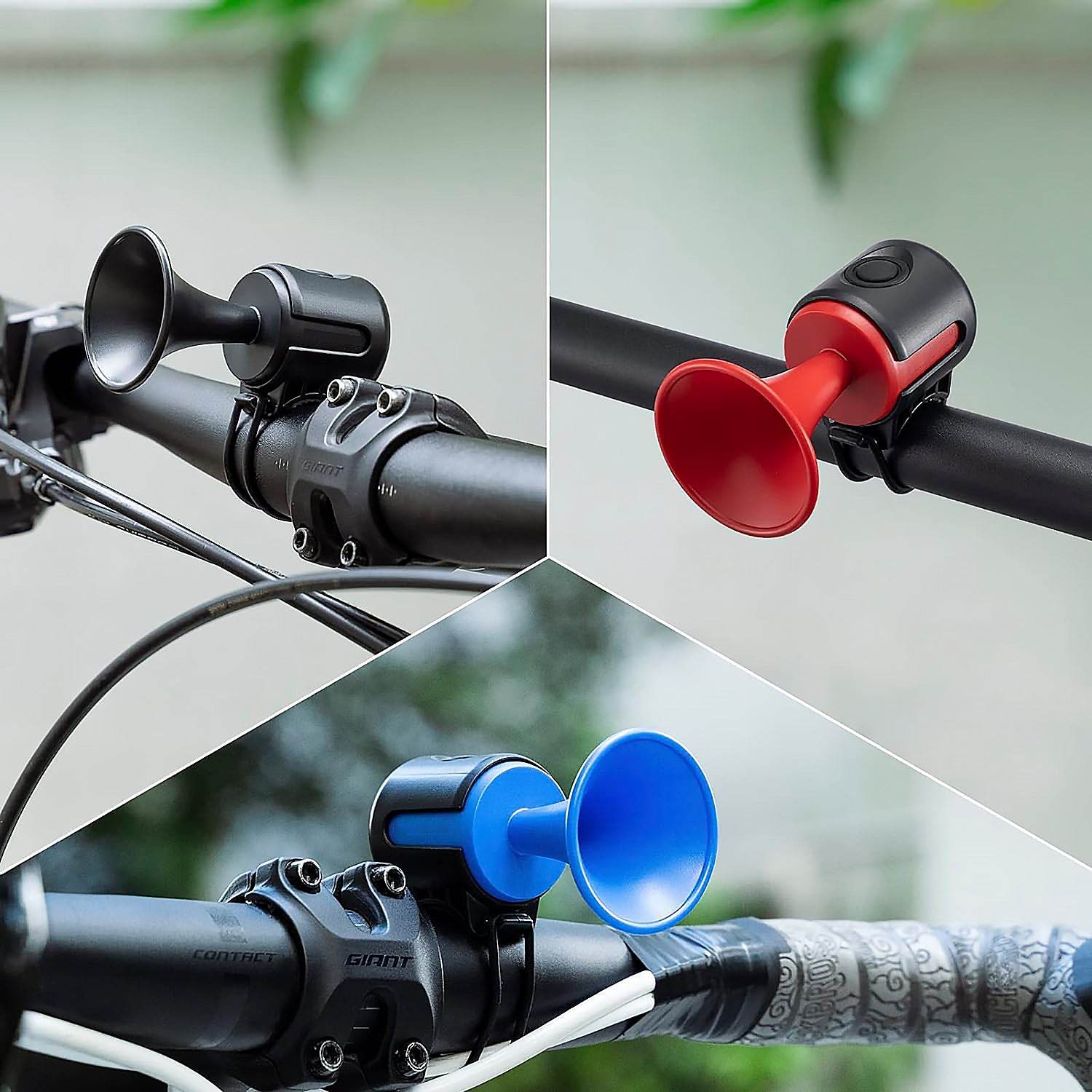 8590 Bicycle Air Horn Loud - 120db 1 Sound Mode Electronic Bicycle Bellsuper Electric Horn With Long Standby Button Battery Operatedipx4 Waterproof Loud Bell For Adults - 9XShoppy
