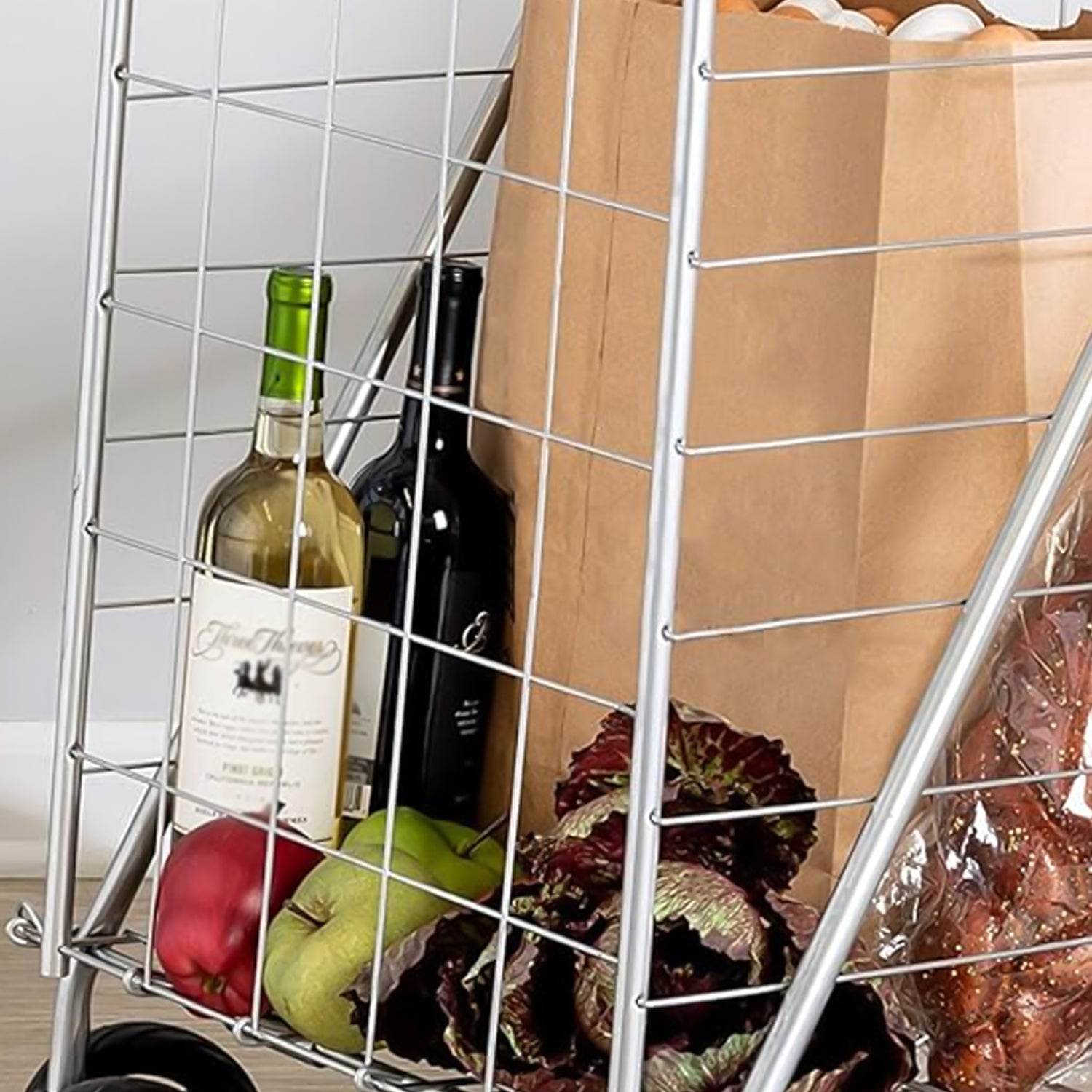Foldable Shopping Trolley With Wheels ( Moq - 2 Pc) - 9XShoppy