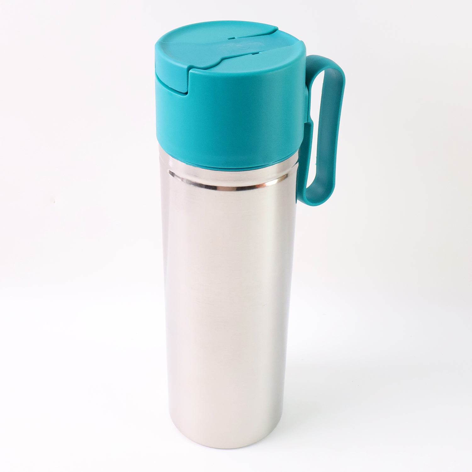 Stainless Steel Fresh Oil Pourer Bottle With Flip Lid And Handle Approx 1000ml (1 Pc) - 9XShoppy