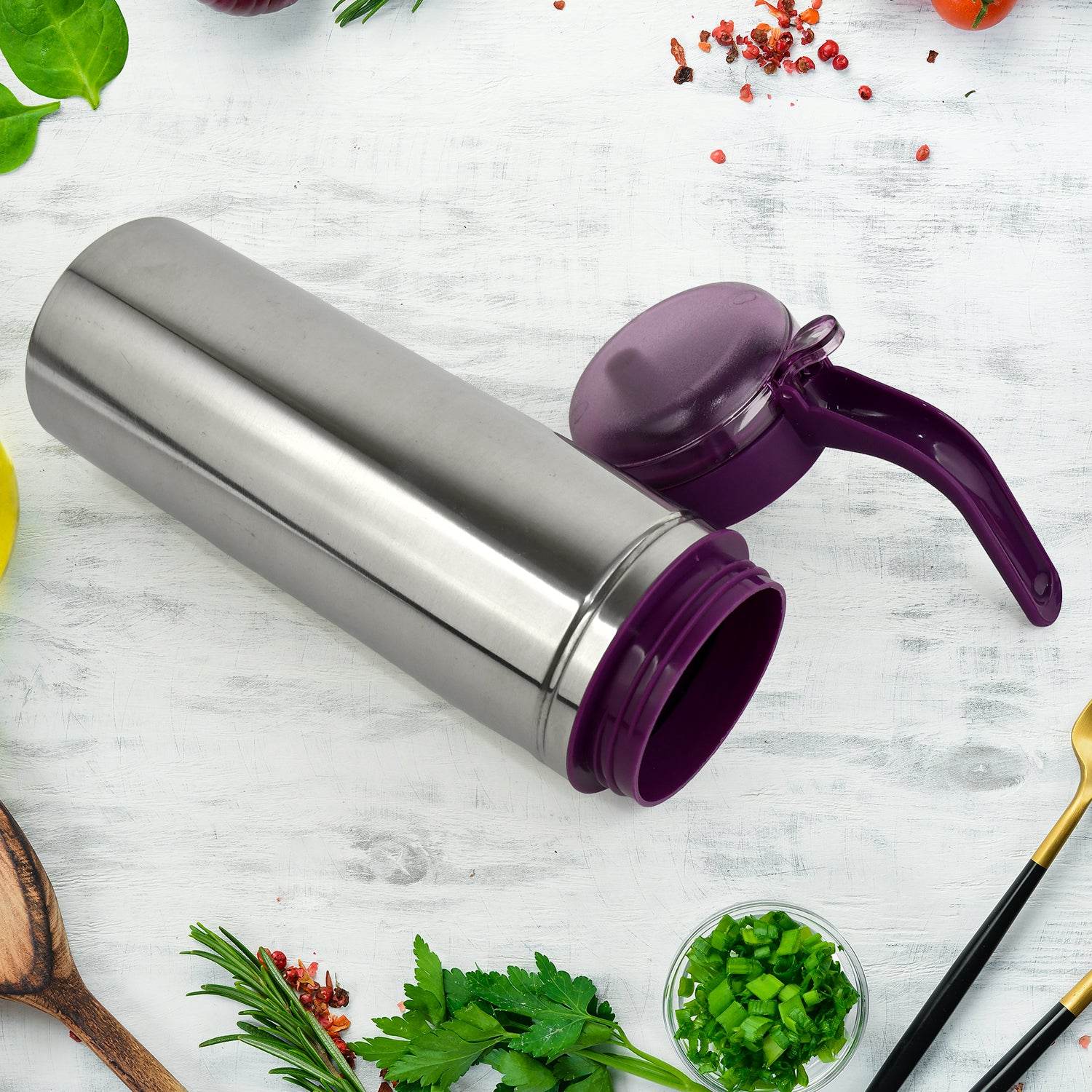 Apex 1000ml Approx. Stainless Steel Oil Pourer (1 Pc) - 9XShoppy