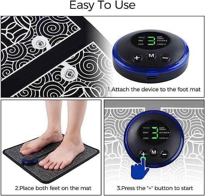 Ems Foot Massager Electric Feet Massager Deep Kneading Circulation Foot Booster For Feet - 9XShoppy
