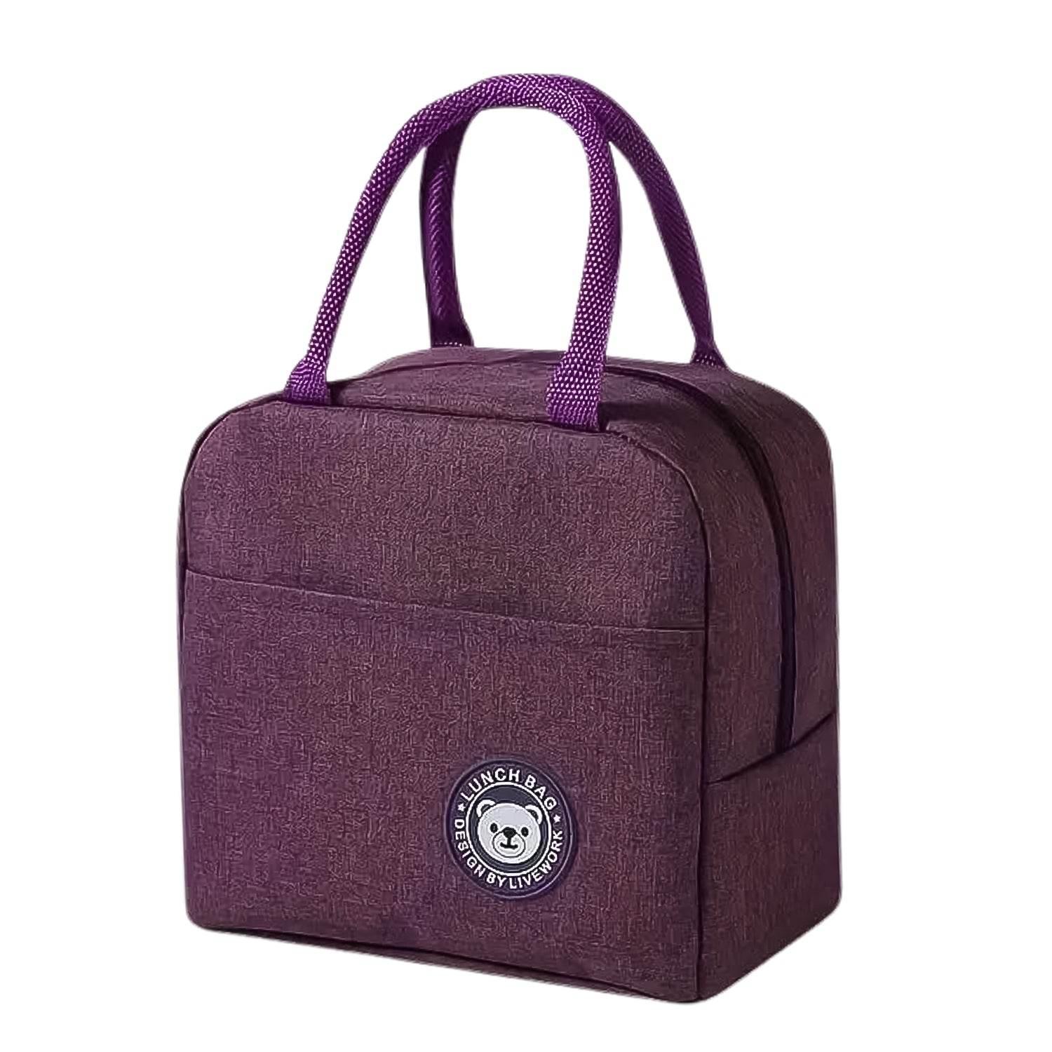 Lunch Box Bag For Women Men Insulated Lunch Bag With Zipper (1 Pc) - 9XShoppy