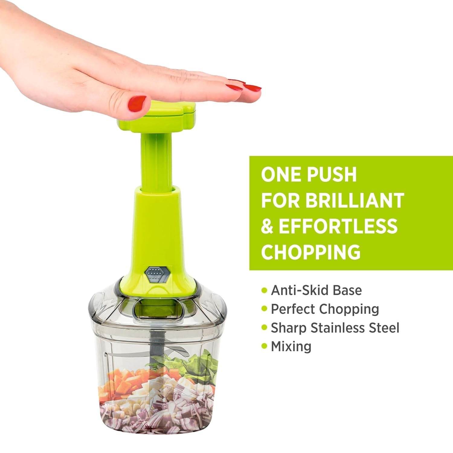 2 in 1 Press Vegetable Choppers For Kitchen - 9XShoppy