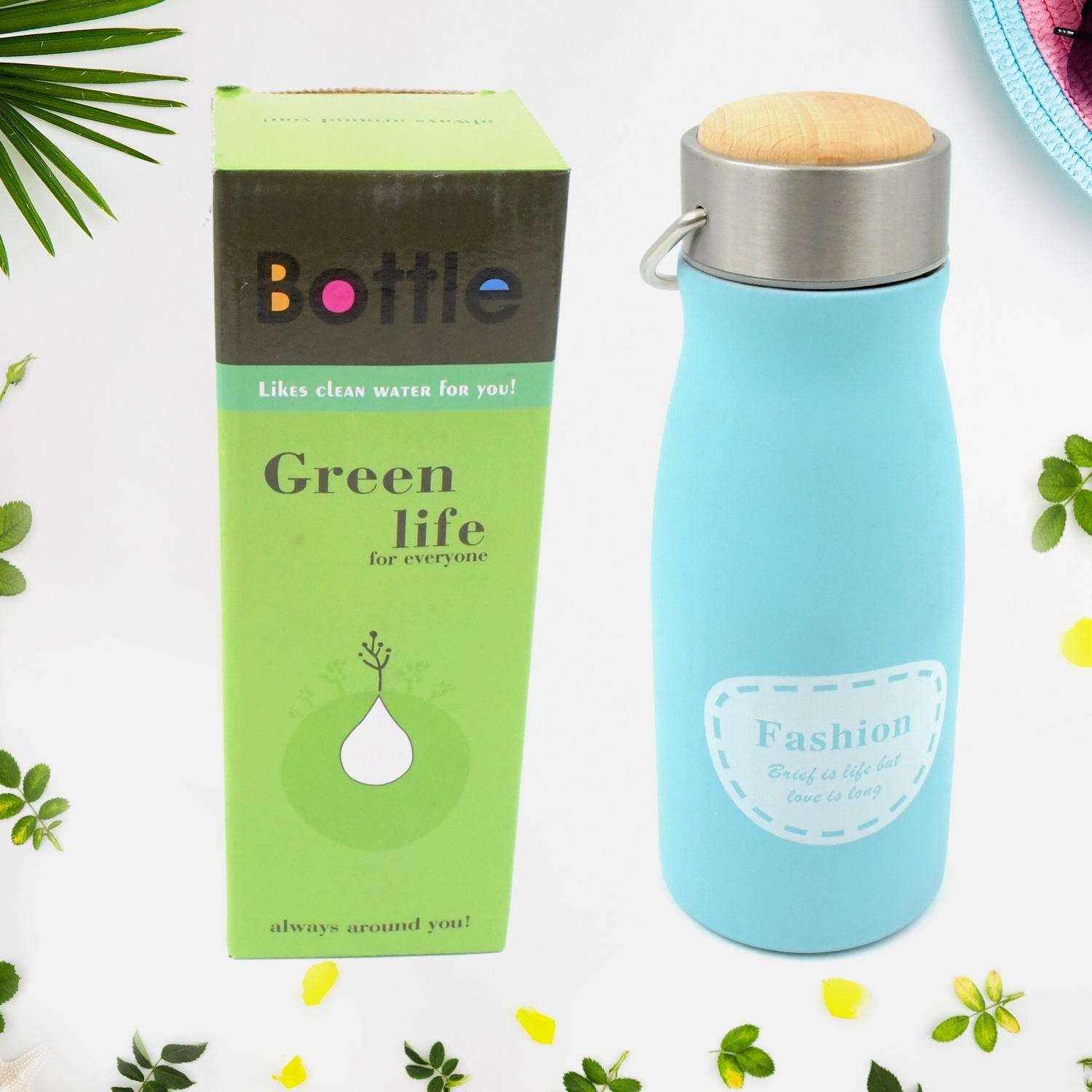 Stainless Steel Water Bottle With Handle Fridge Water Bottle - 9XShoppy
