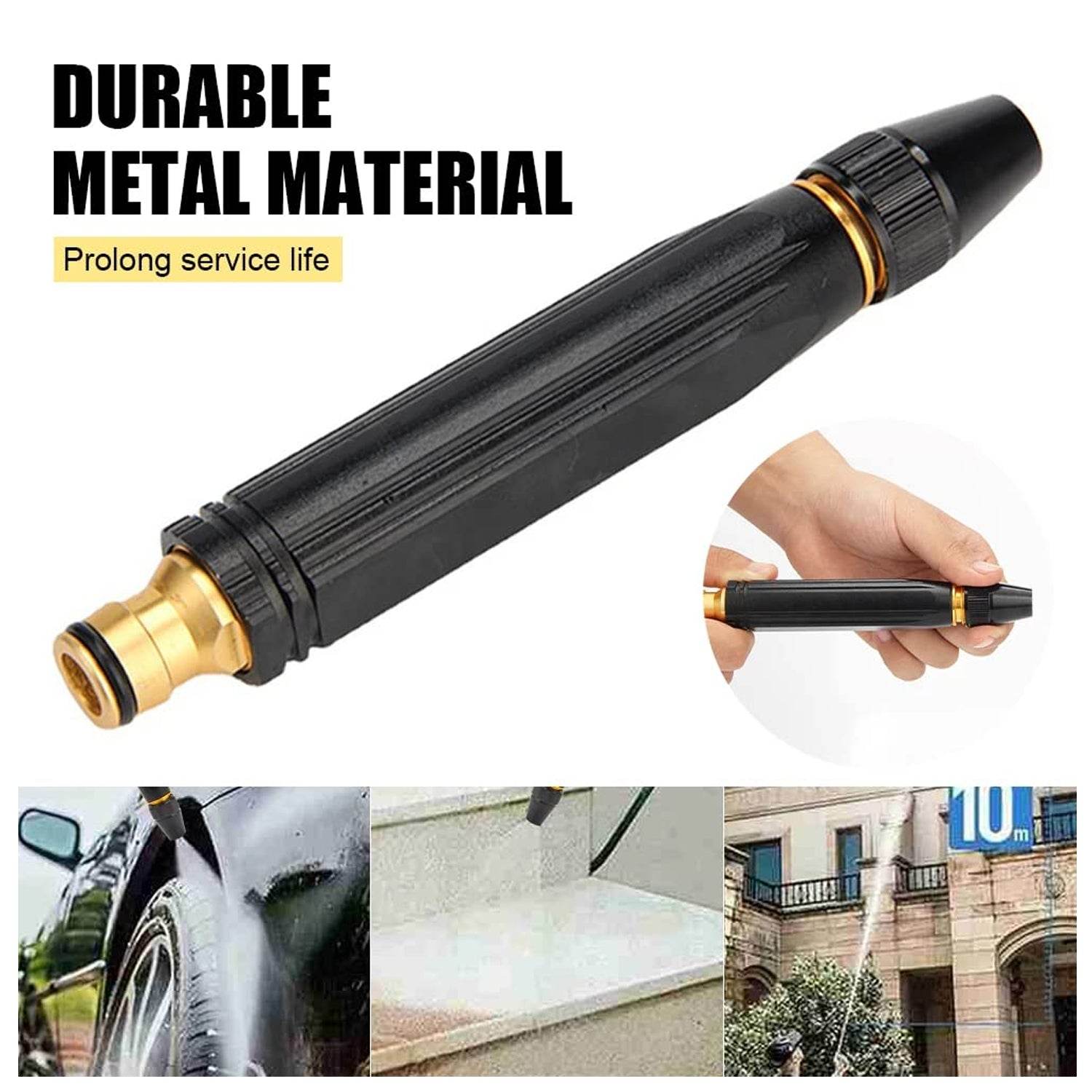 9090 High Pressure Water Gun Nozzle Car Wash Water Gun Nozzle Alloy Garden Nozzle Spray Gun - 9XShoppy