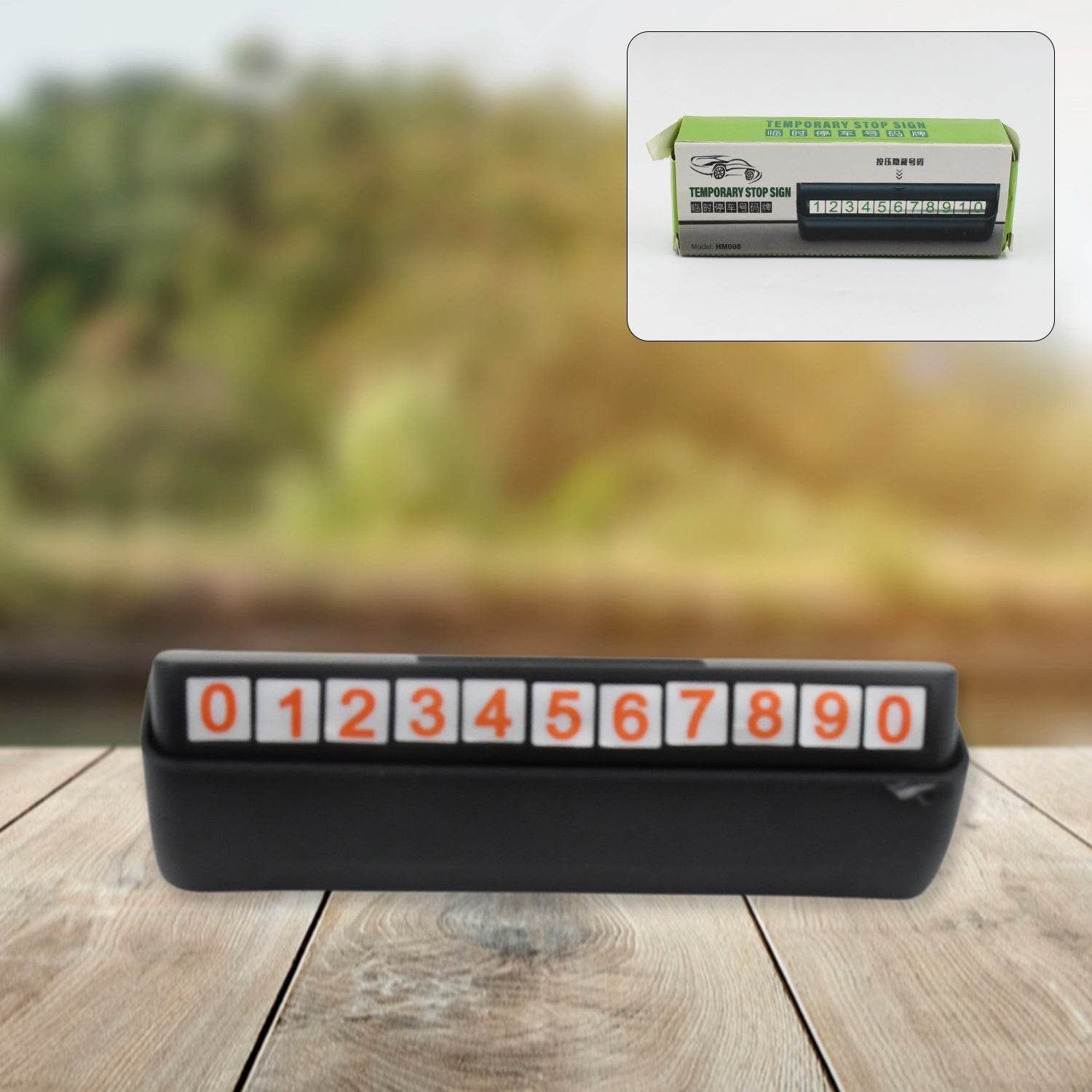 Temporary Car Parking Mobile Number Display With Magnetic Numbers Stickers (1pc) - 9XShoppy