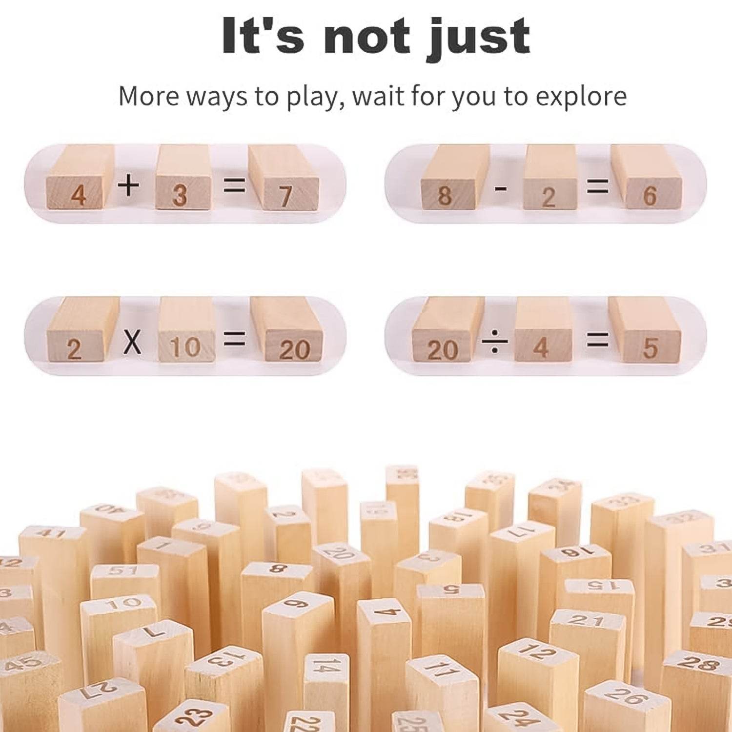Wooden Tumbling Stacking Tower Game - 9XShoppy