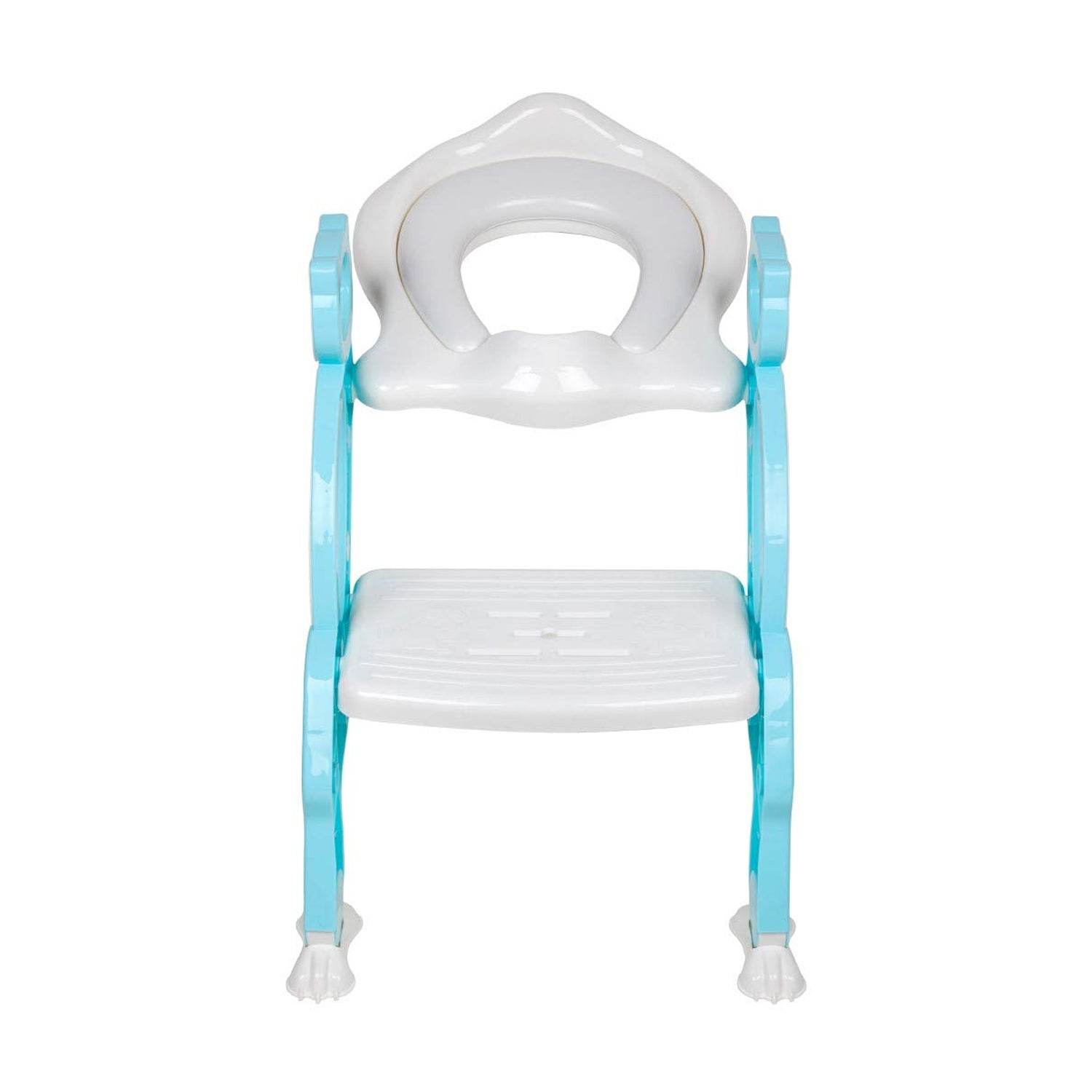8492 2 In 1 Potty Training Toilet Seat With Step Stool Ladder For Boy And Girl Baby Toddler Kid Childrens Toilet Training Seat Chair With Soft Padded Seat And Sturdy Non-slip Wide Step Make Potty Easier For Your Kids (Multi-color) - 9XShoppy