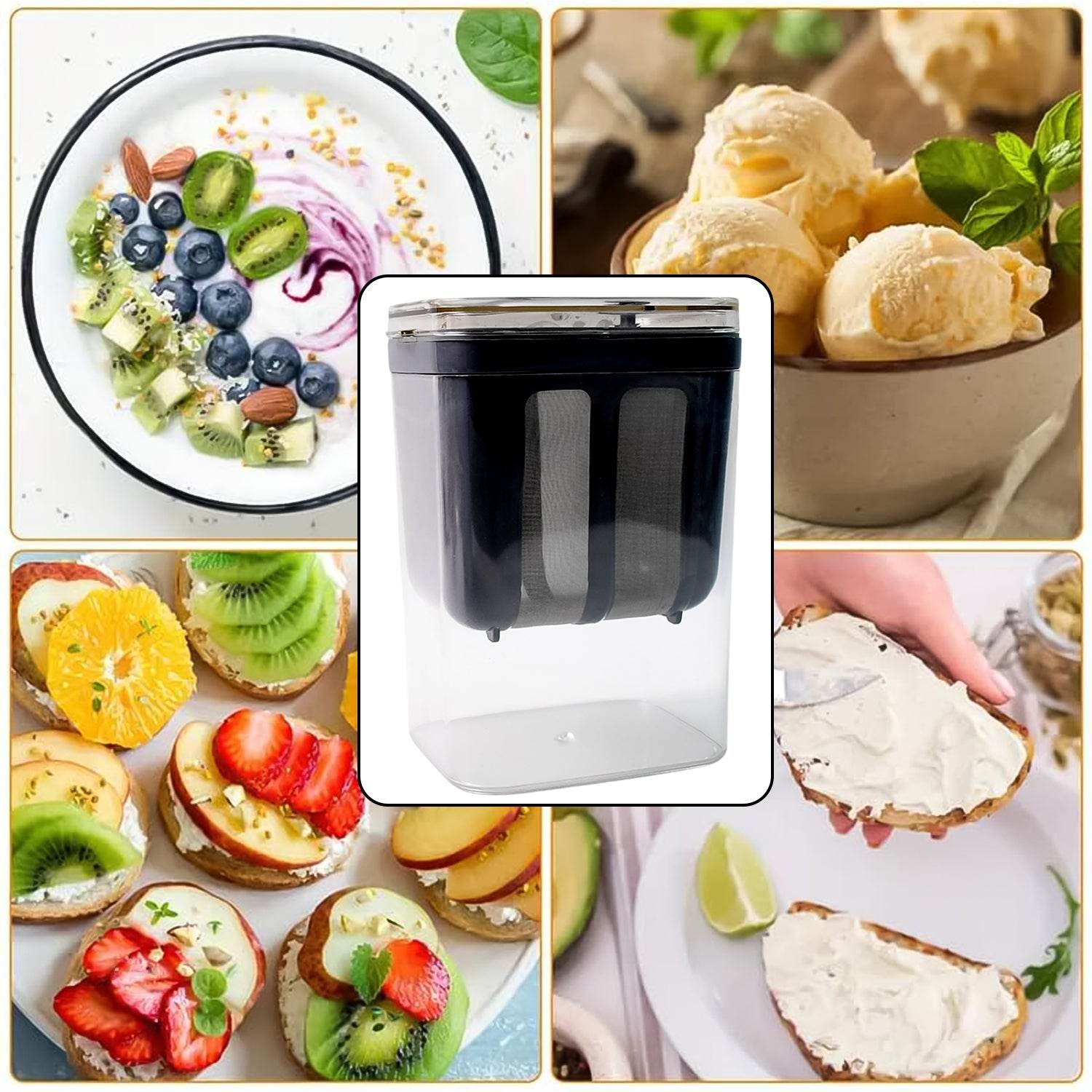 2 In 1 Multifunctional Yogurt Strainer With Storage Container - 9XShoppy
