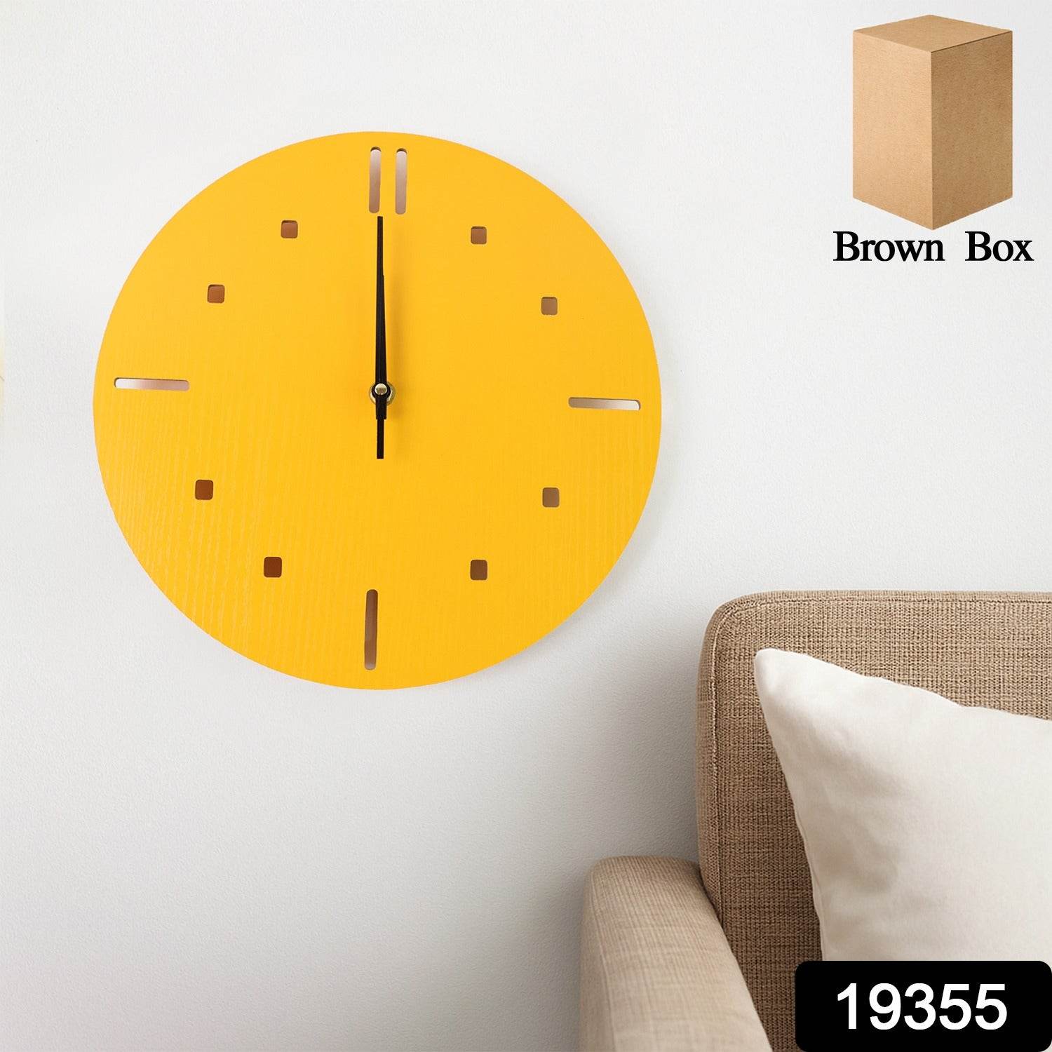 Modern Round Wall Clock Stylish And Silent Non-ticking Decorative Timepiece (1 Pc) - 9XShoppy