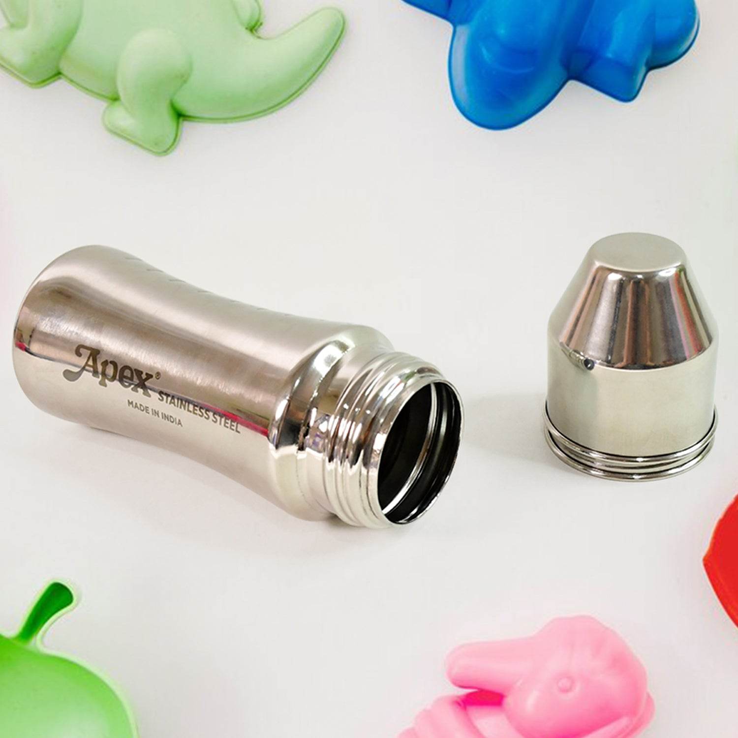 Apex Stainless Steel Little Champ Baby Feeding Bottle (250 Ml) - 9XShoppy