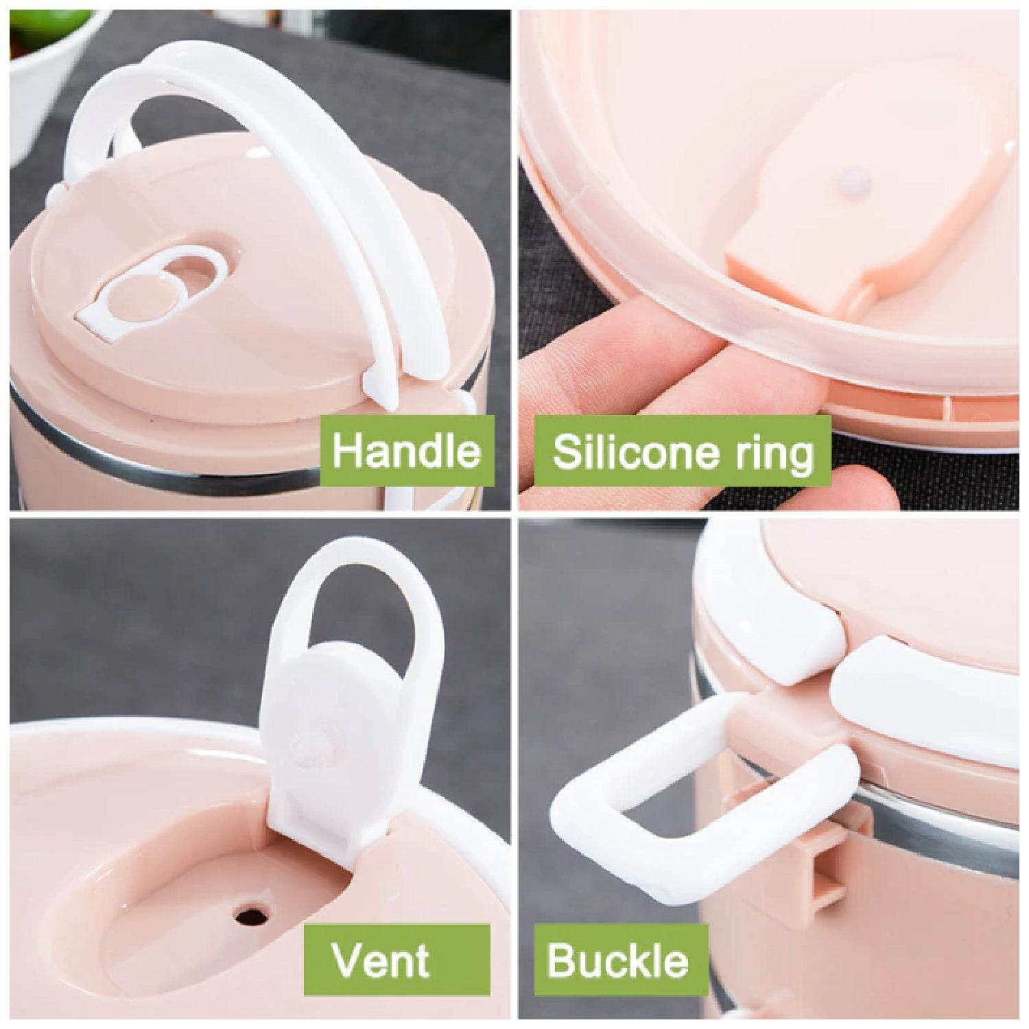 Multi Layer Stainless Steel Hot Lunch Box - 9XShoppy