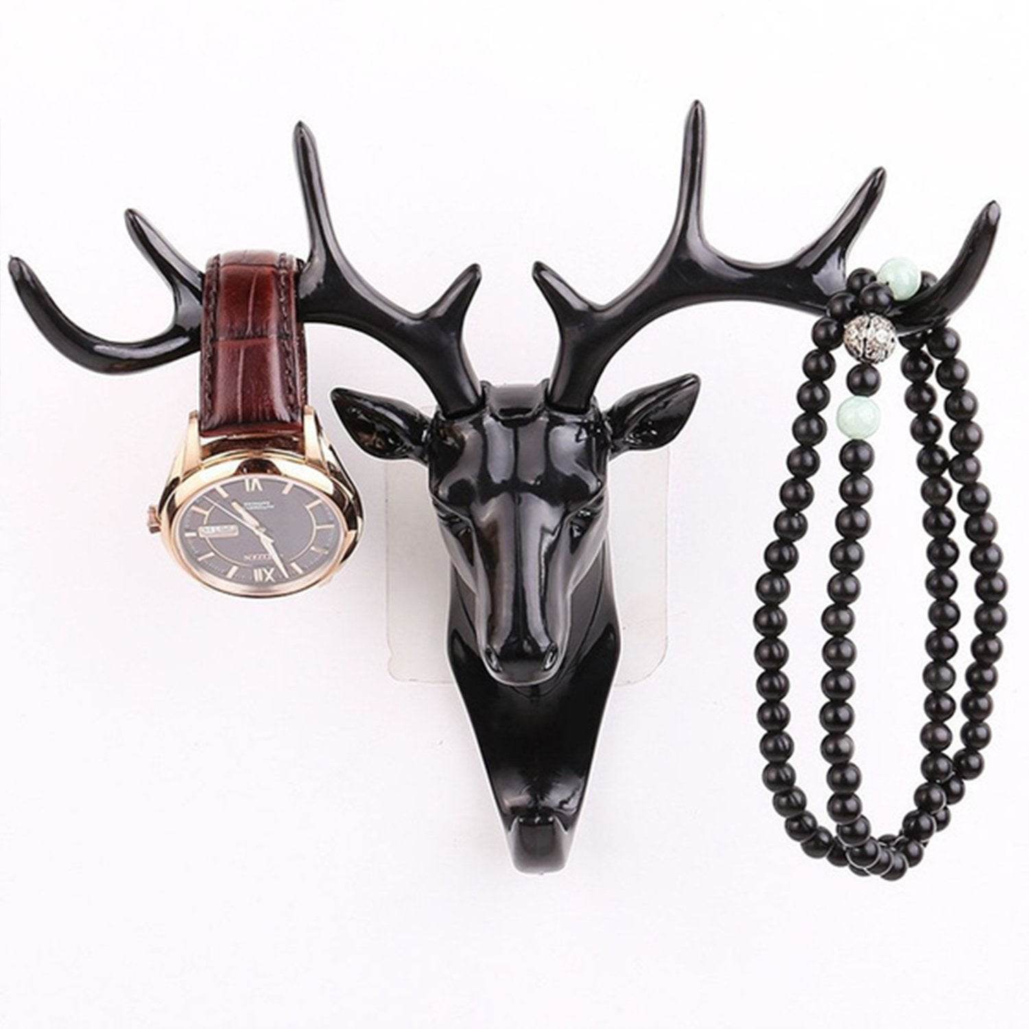 Deer Head Self Adhesive Wall Door Hook Hanger - 9XShoppy
