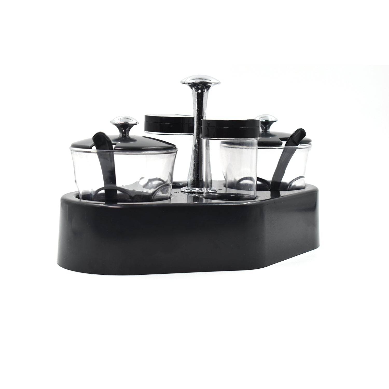 8122 Ganesh Rendy Condiment Set For Kitchen Transparent Jar For Easy To Access Spice 1 Piece Spice Set (Plastic) - 9XShoppy