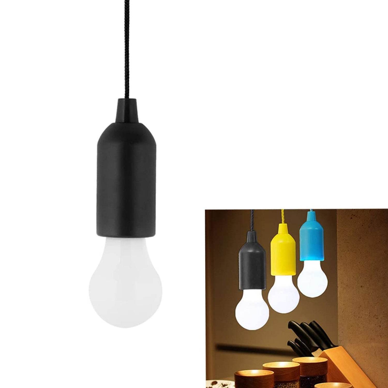 Light Bulb Black Led Pendant Lights - 9XShoppy