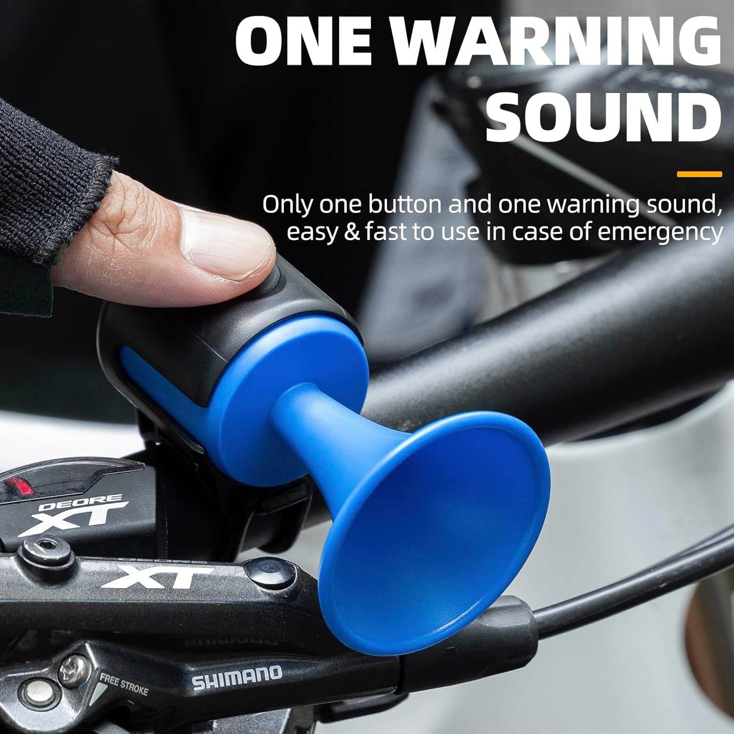 8590 Bicycle Air Horn Loud - 120db 1 Sound Mode Electronic Bicycle Bellsuper Electric Horn With Long Standby Button Battery Operatedipx4 Waterproof Loud Bell For Adults - 9XShoppy