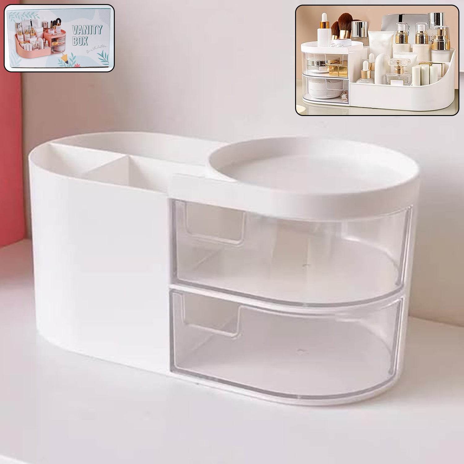 Multi-functional Plastic Vanity Storage Box - 9XShoppy