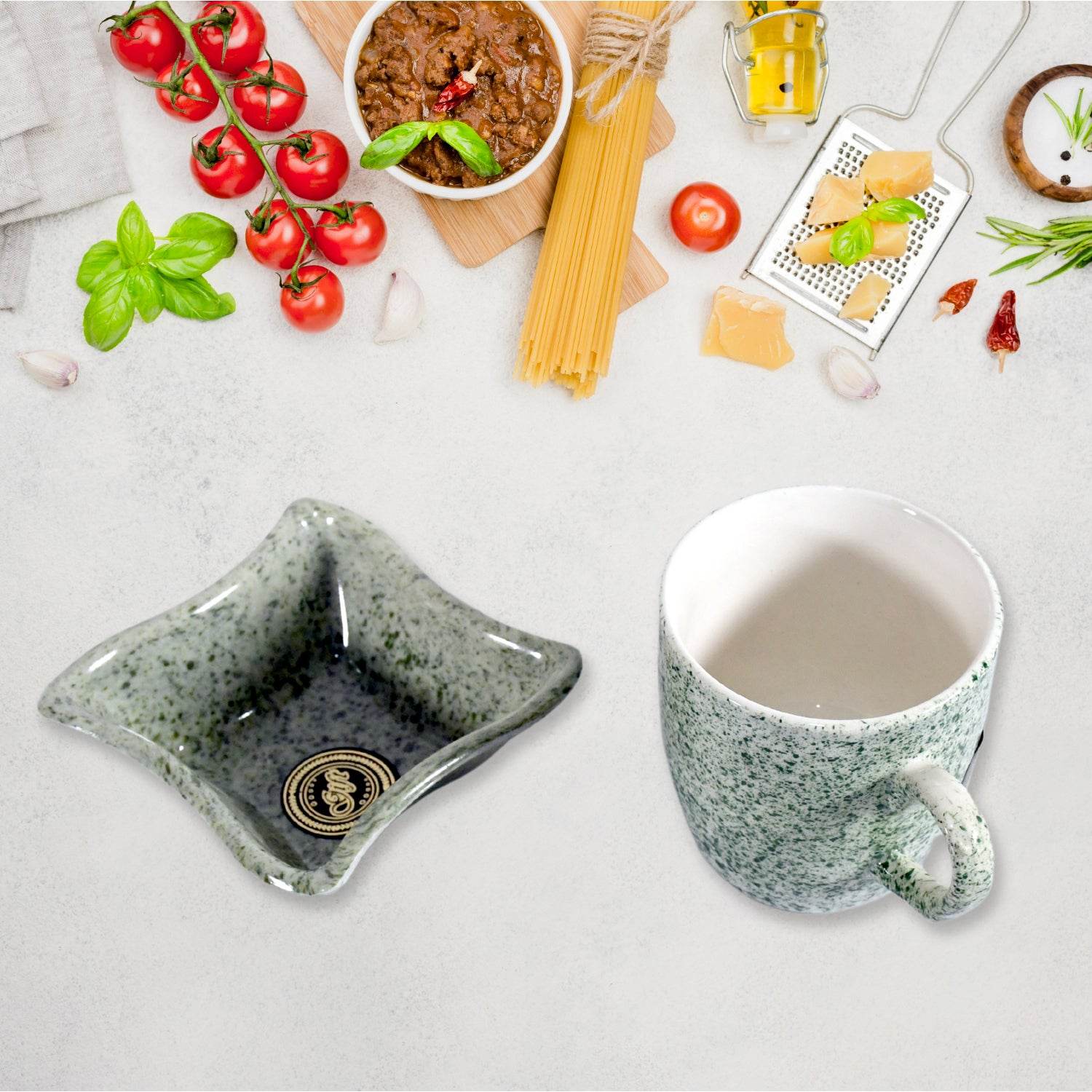 8224 Festo Ceramic Tea Cups Mug Set Including Snacks Serving Bowl Milk Cup Coffee Cup Tea Cup Breakfast Cup Drinking Mug Or Outdoor For Household Gift For Birthday Wedding Party (4 Pcs Set) - 9XShoppy