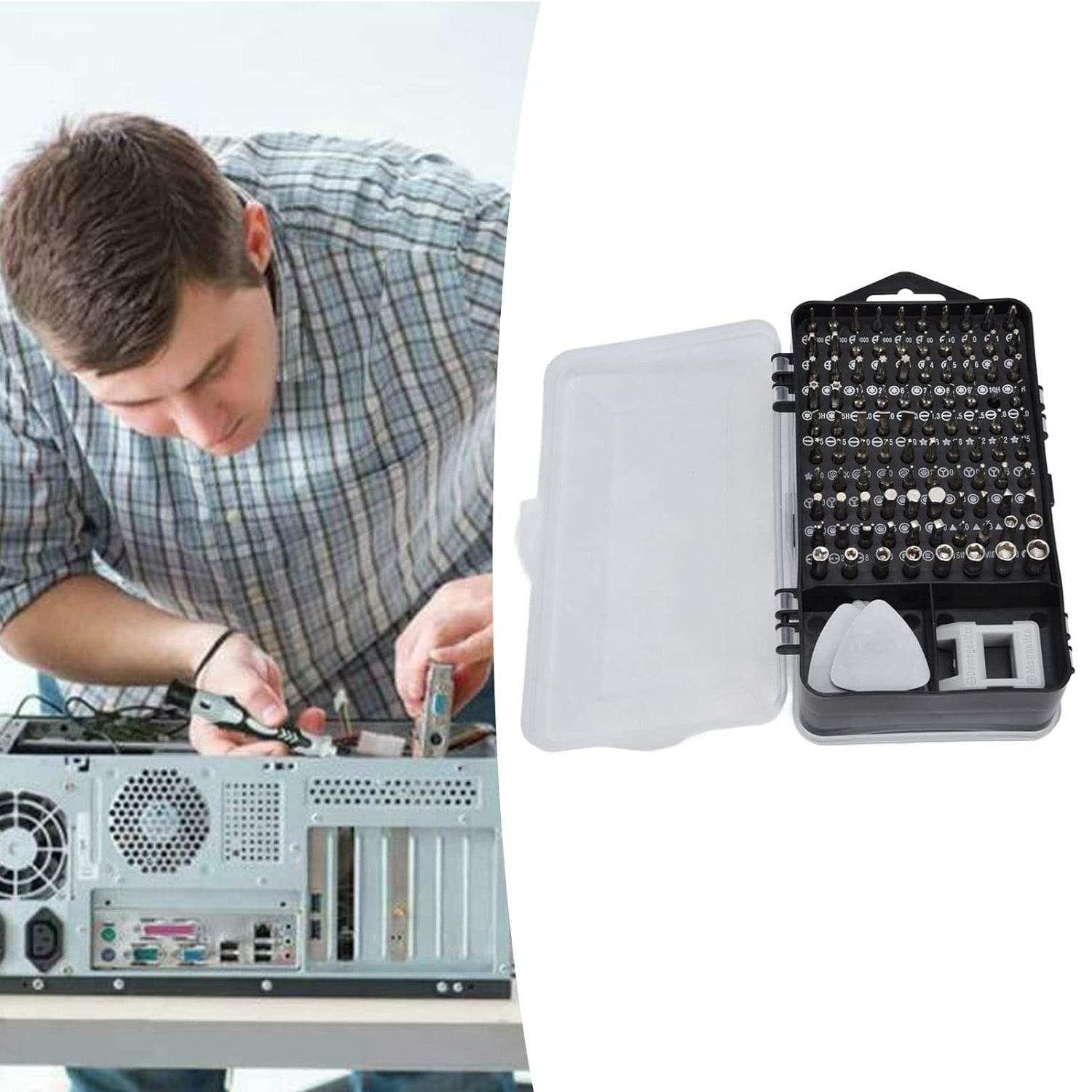 Screwdriver Electronic Laptop Mobile Repair Tool Kit (117 Pcs Set) - 9XShoppy