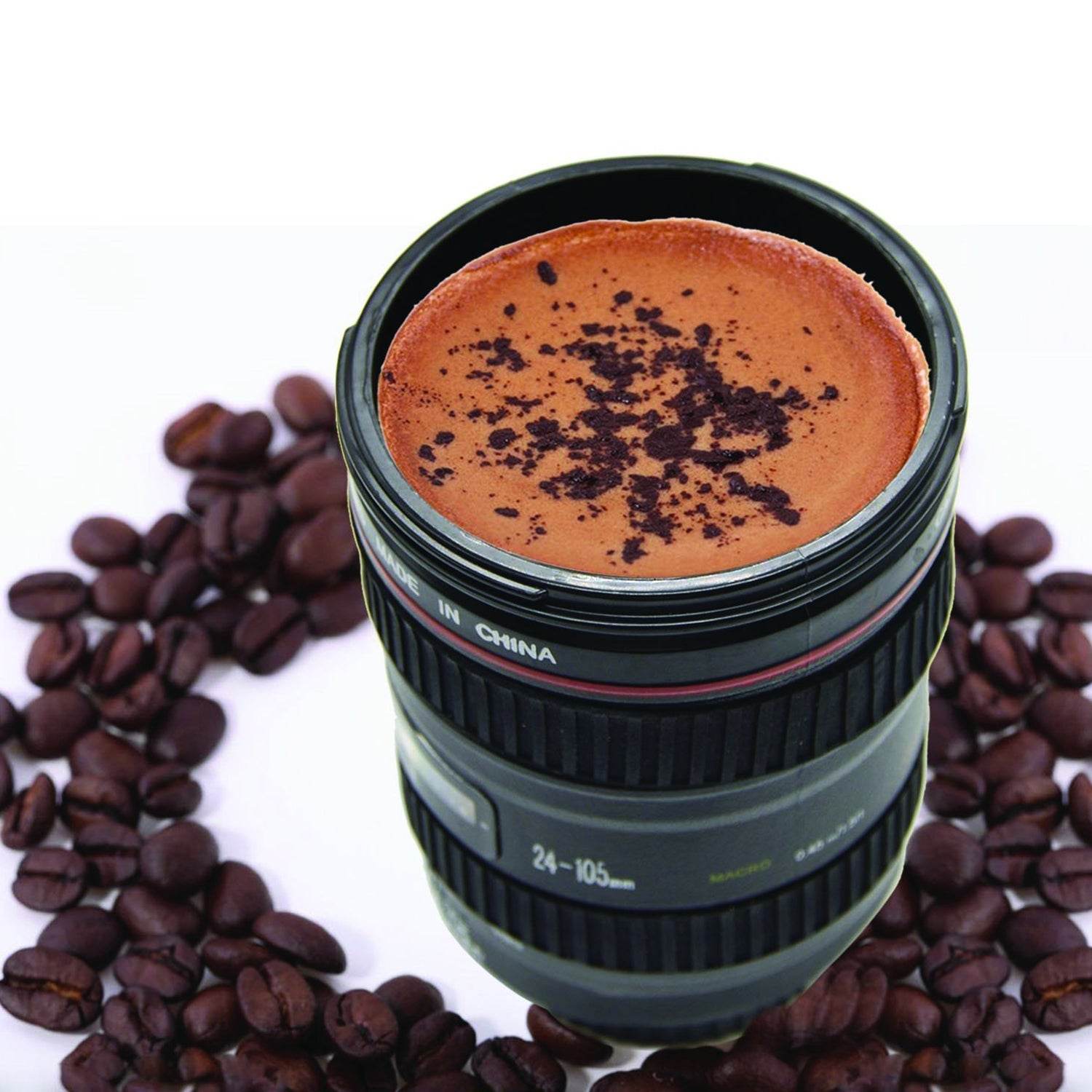 Plastic Camera Lens Stainless Steel Coffee Mug - 9XShoppy
